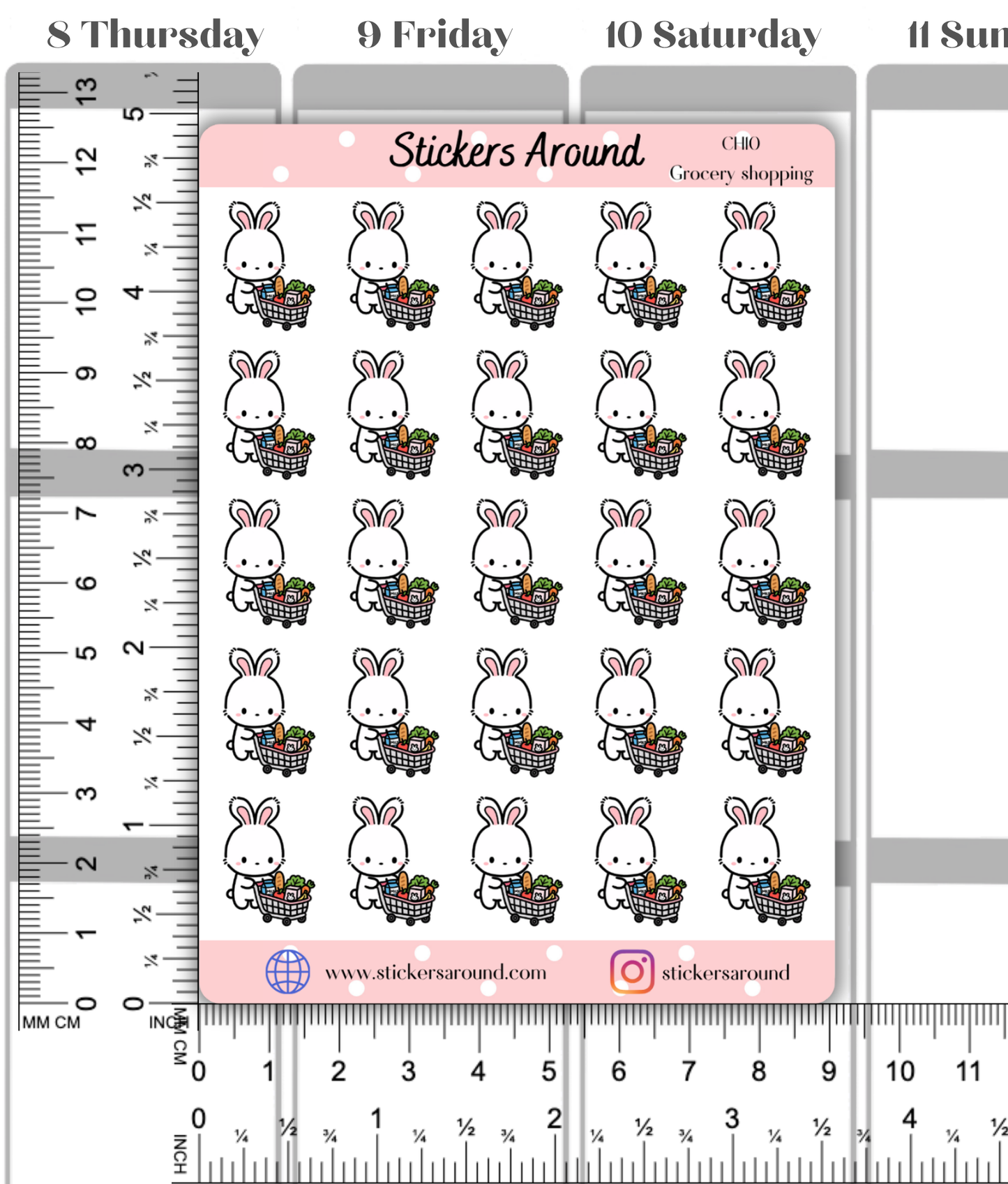 Grocery Shopping Planner Stickers