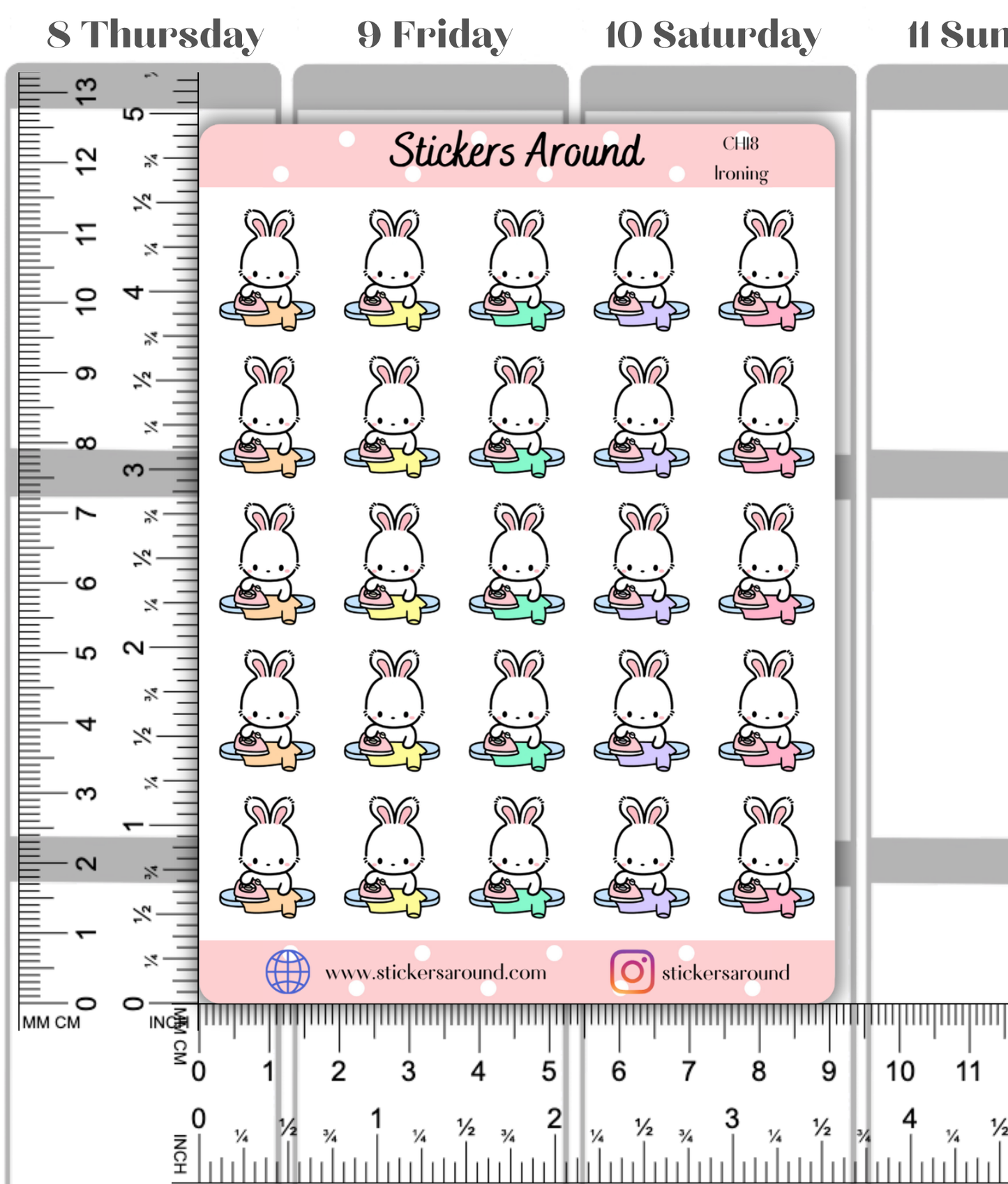 Ironing Planner Sticker
