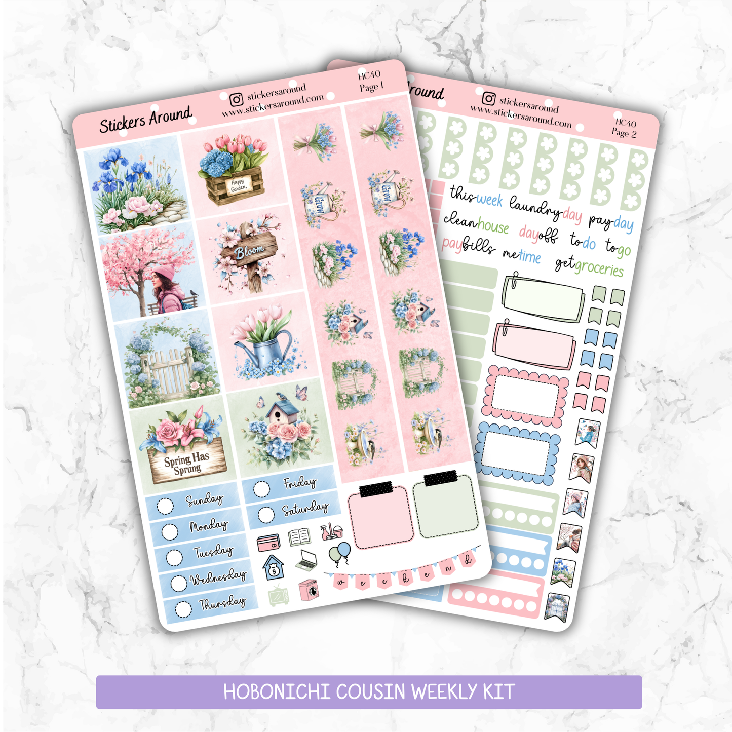 Spring Has Sprung Hobonichi Cousin Weekly Kit