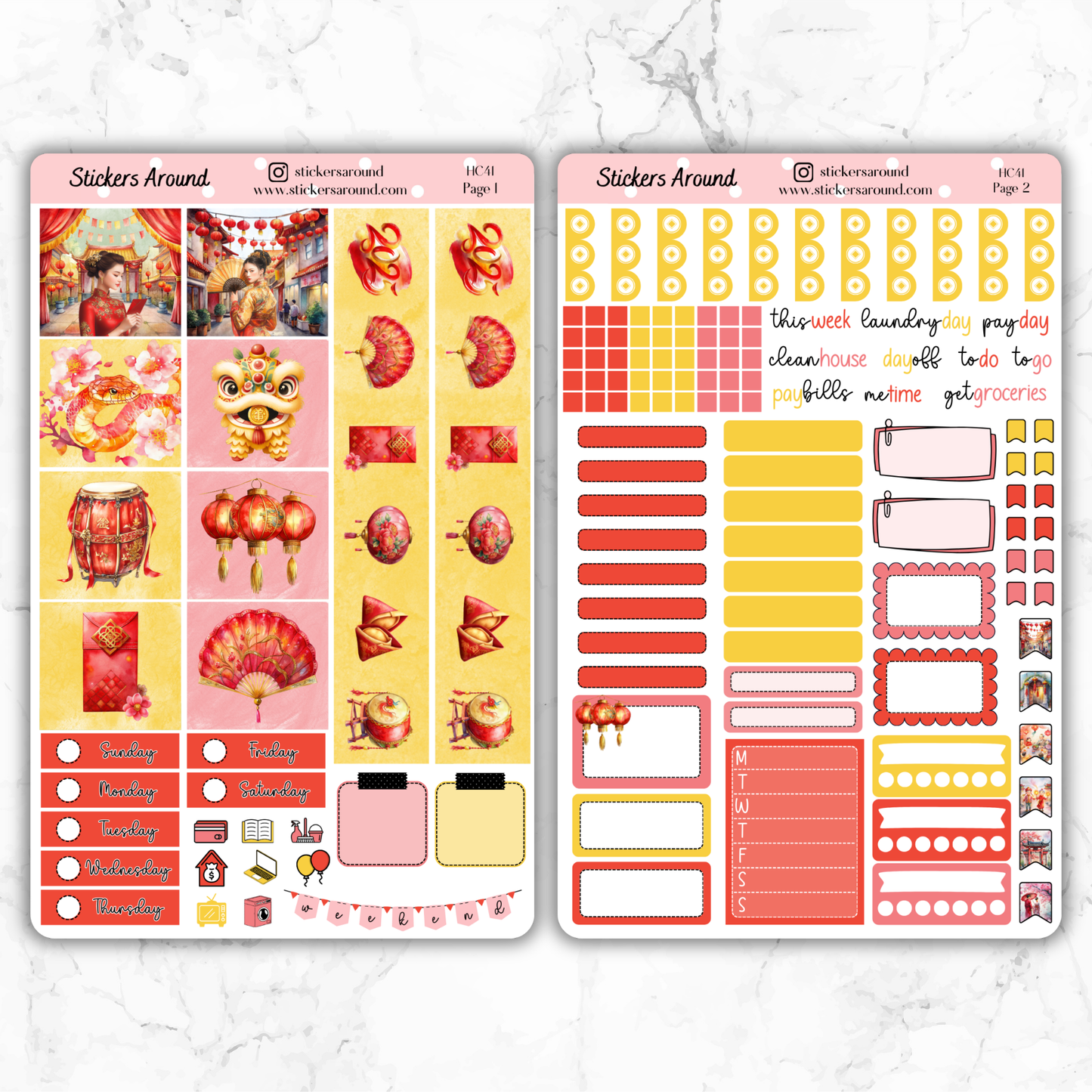 Lunar New Year Hobonichi Cousin Weekly Kit