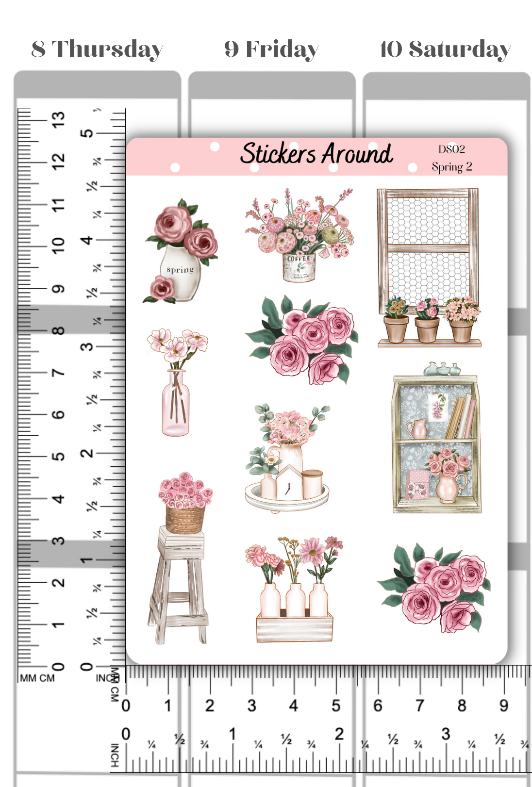 Spring Decorative Sticker Sheet #2