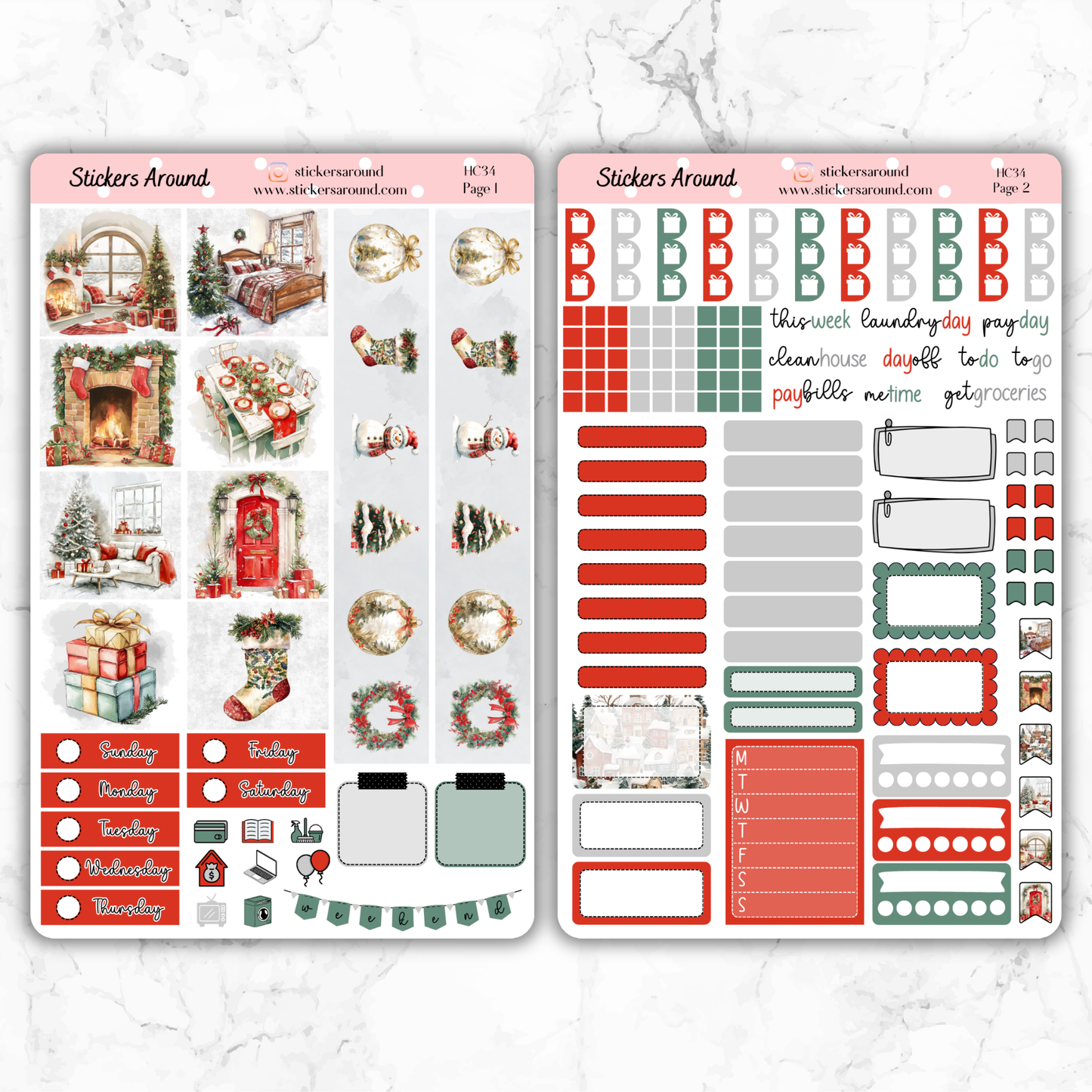 Christmas Vibes Hobonichi Cousin Weekly Kit (New format)