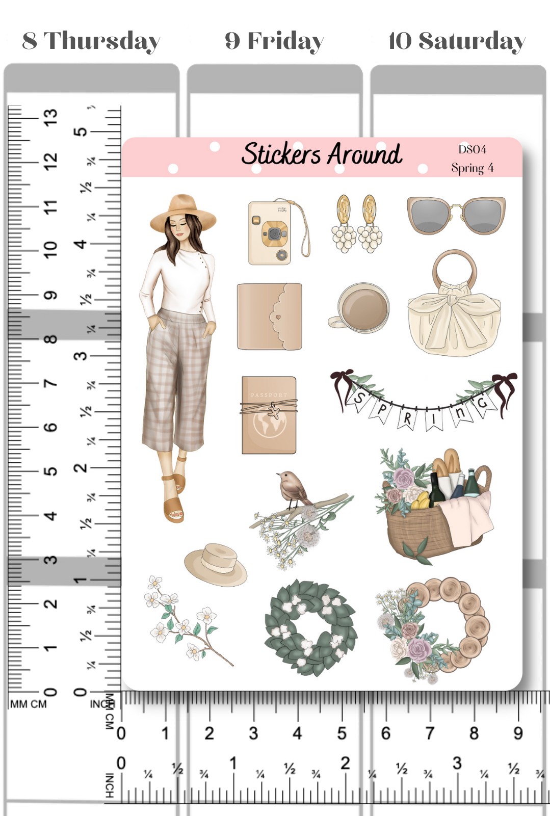 Spring Decorative Sticker Sheet #4