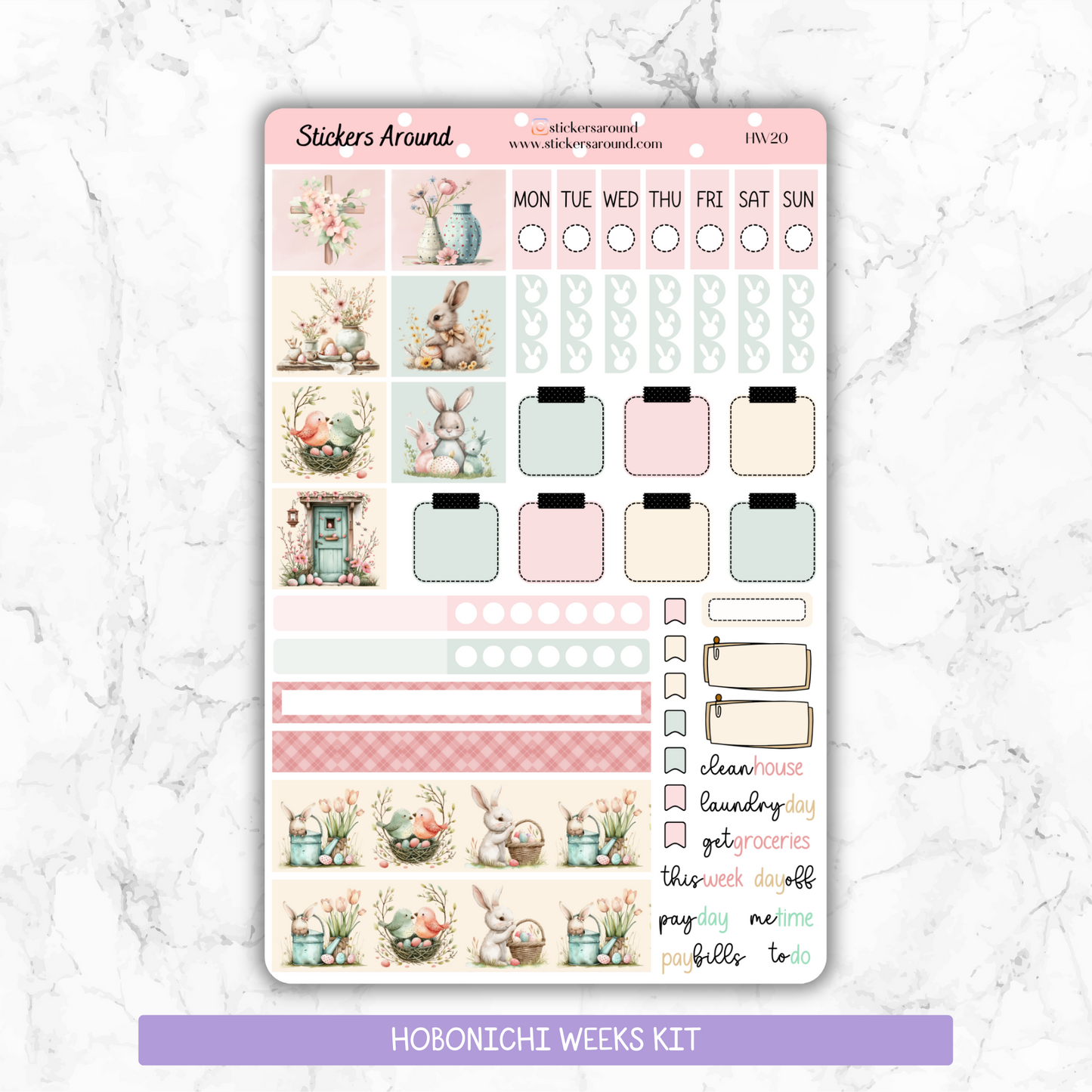 Easter - Hobonichi Weeks Planner Stickers