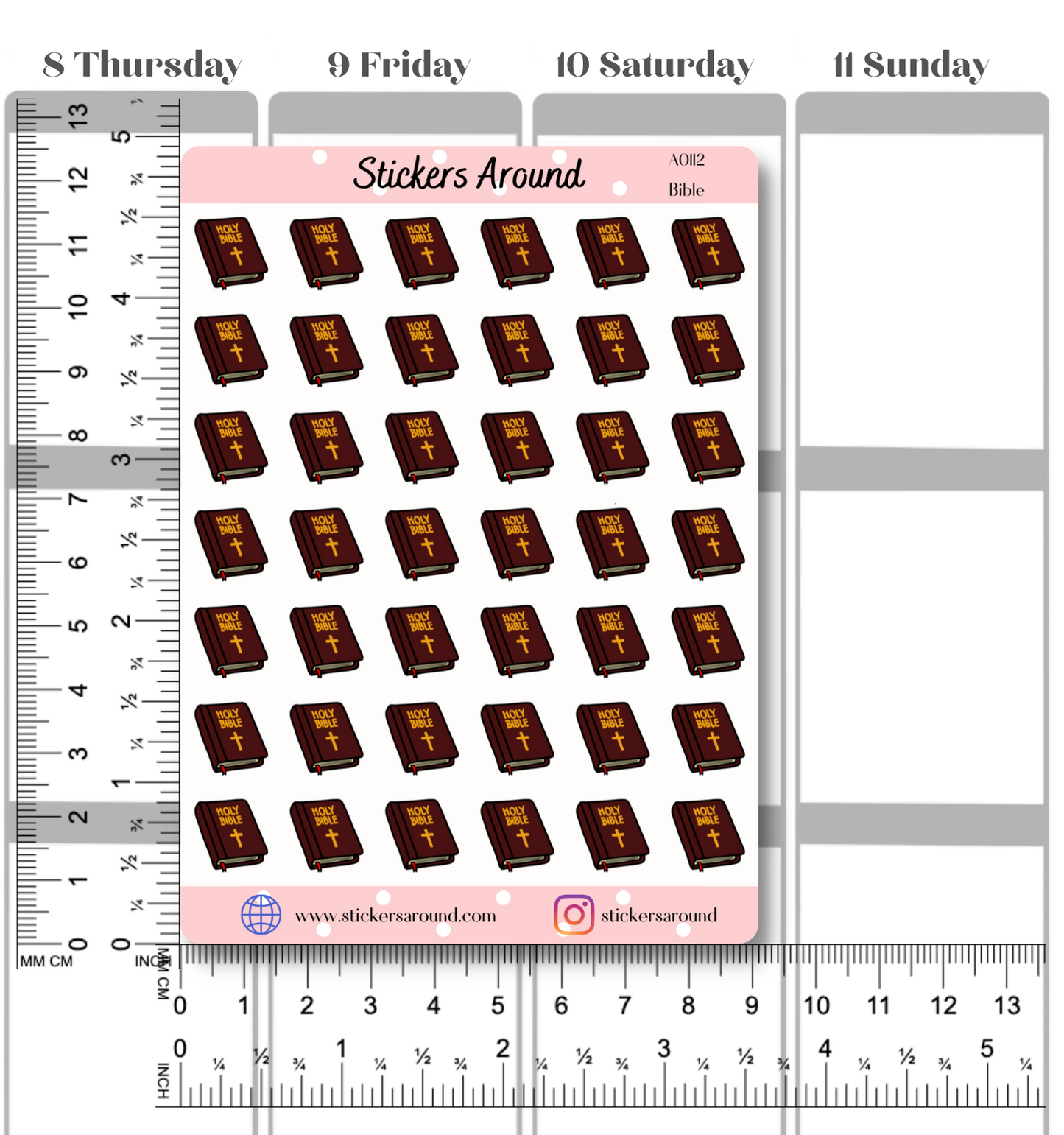 Bible Icon Planner Stickers