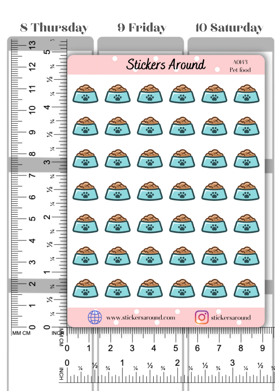 Pet Food Icon Planner Sticker