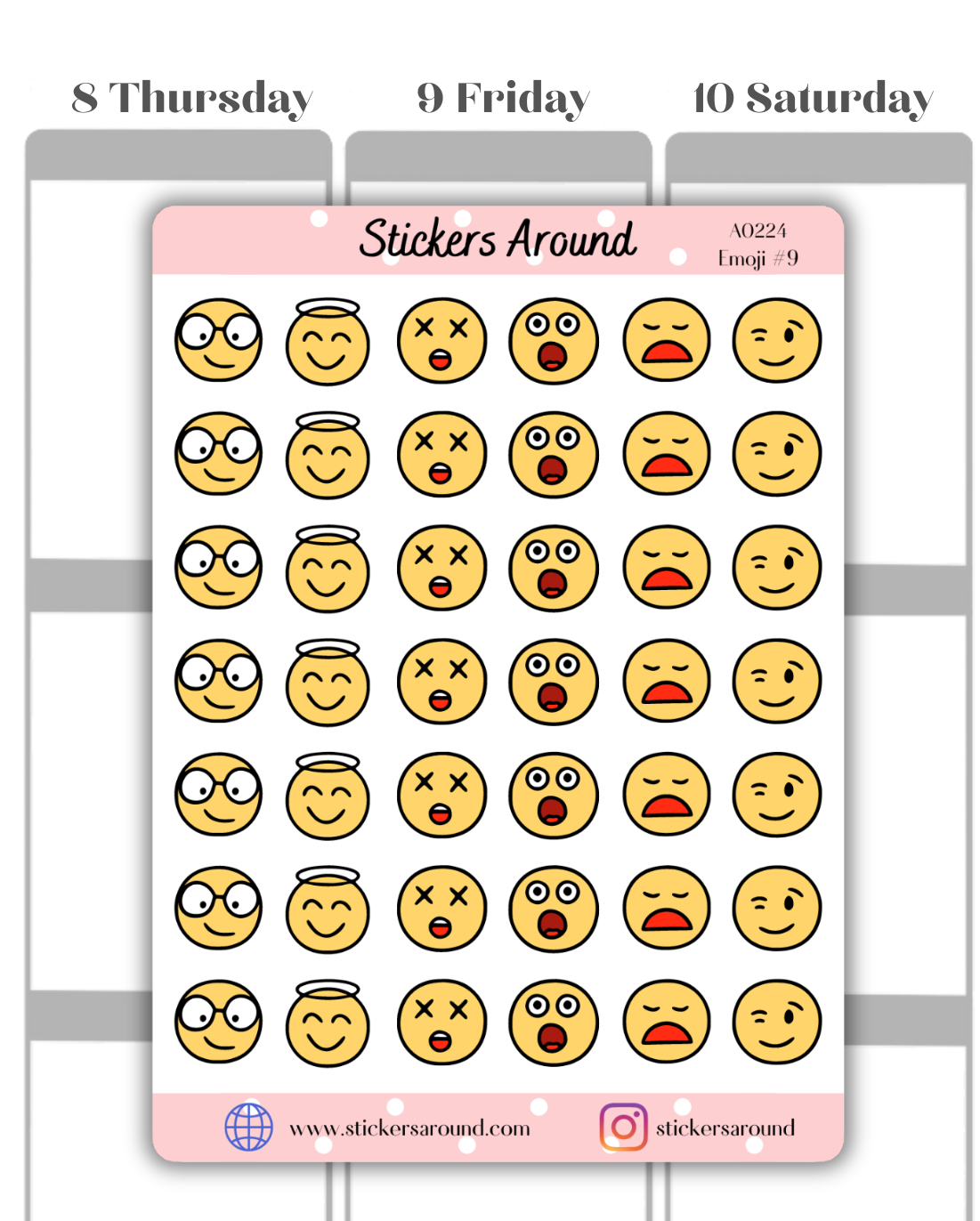 emoji planner stickers