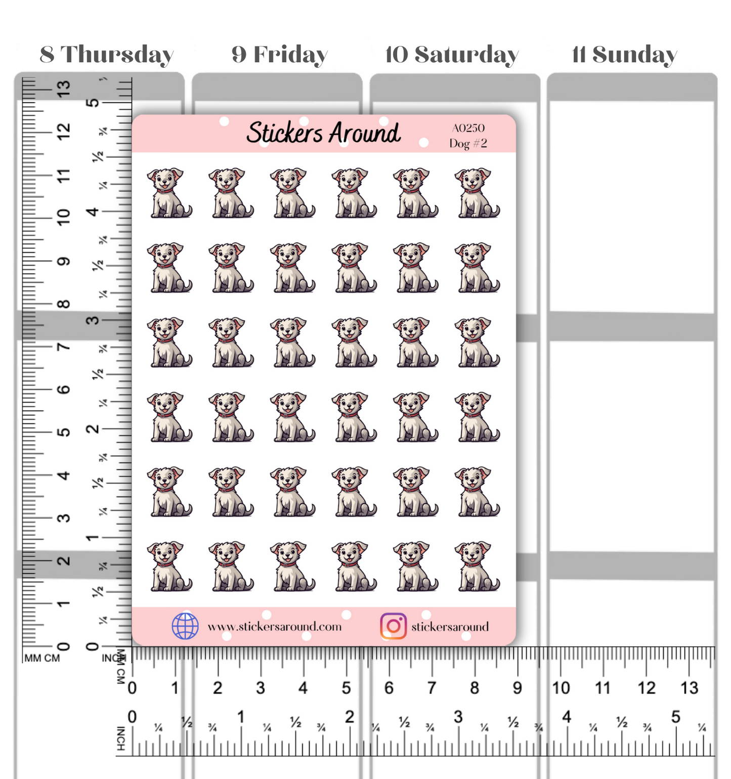 Dog Icon Planner Stickers