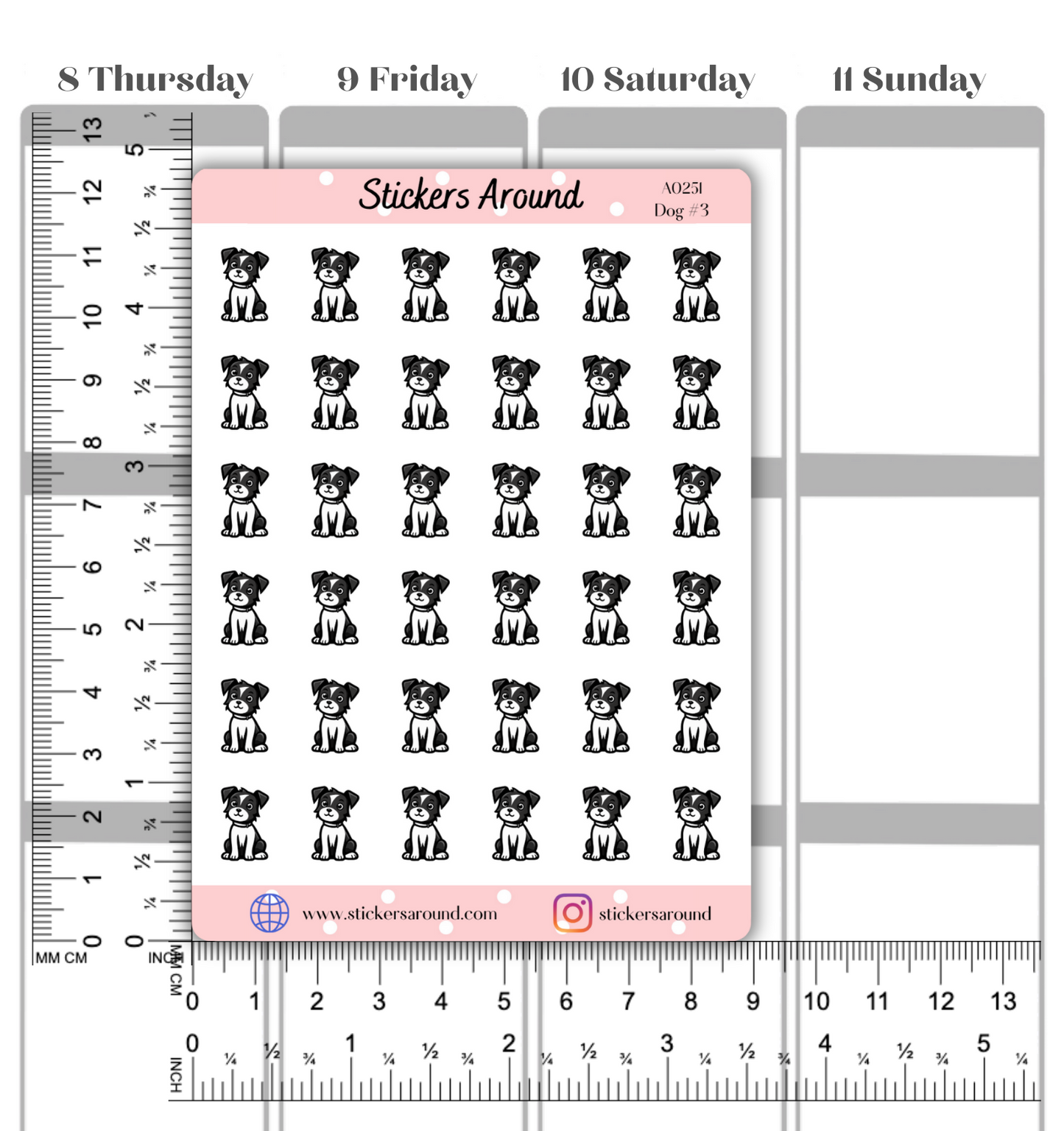 Dog Icon Planner Stickers