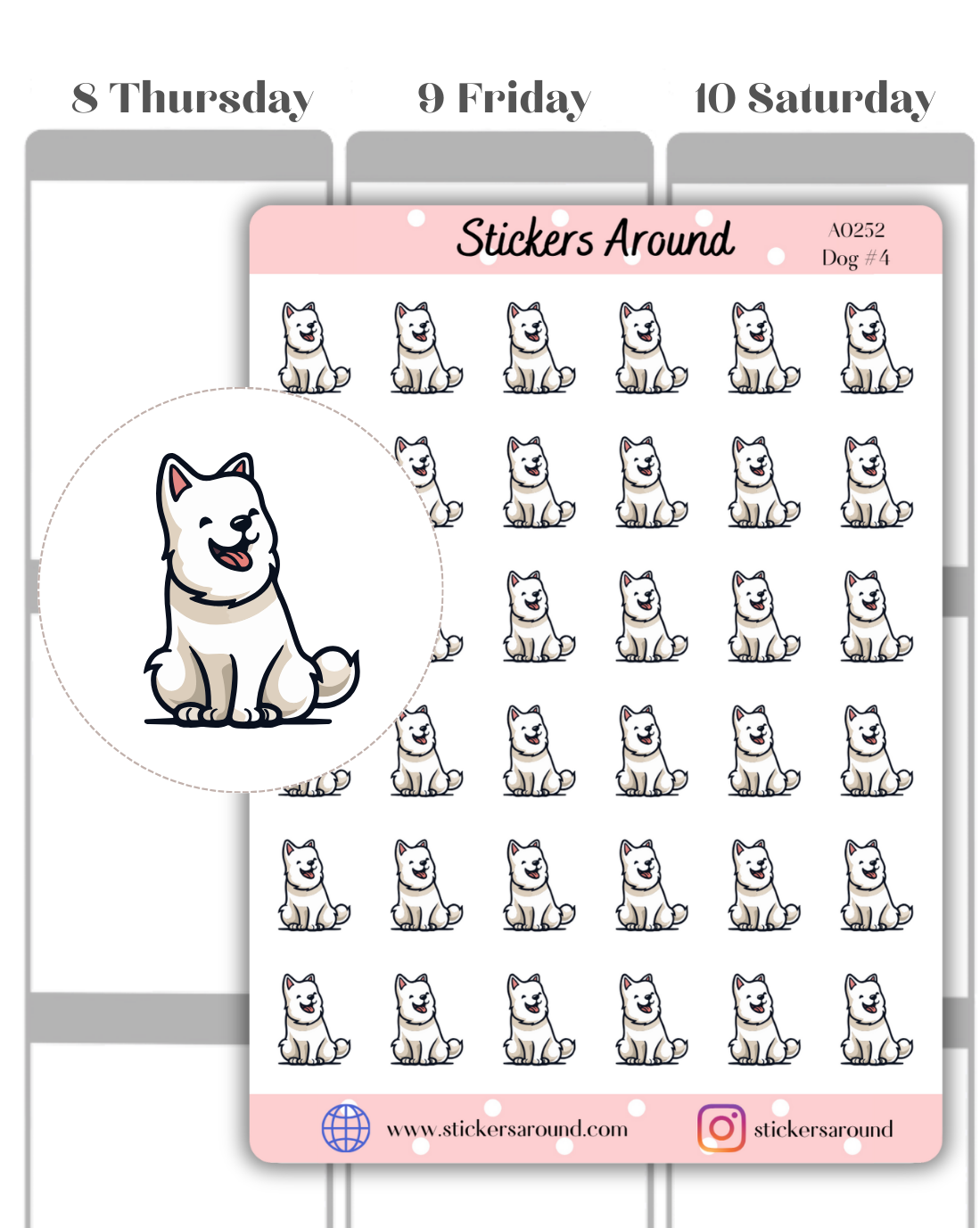 Dog Icon Planner Stickers