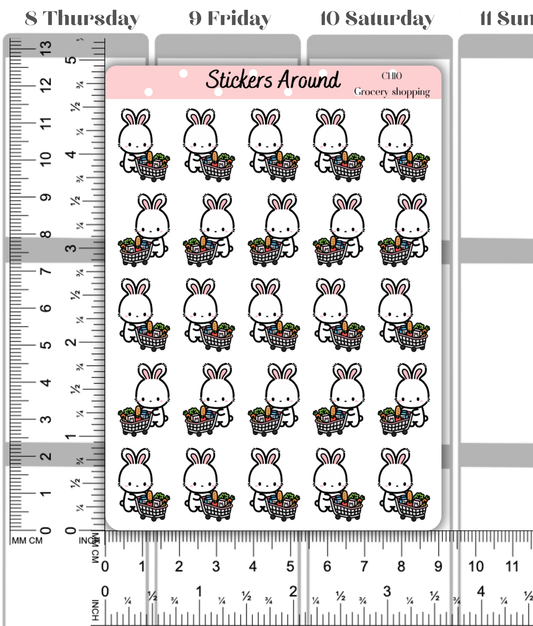 Grocery Shopping Planner Stickers