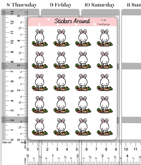 Food Prep Planner Stickers