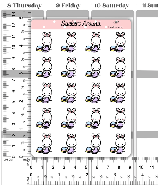 Fold Laundry Planner Sticker