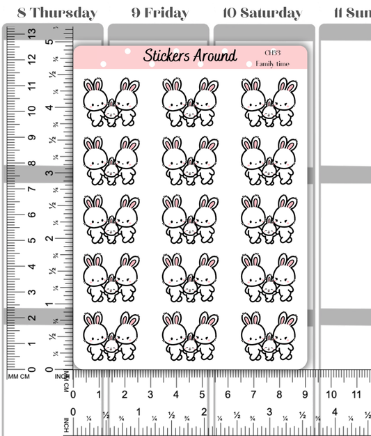 Family Planner Stickers for Family Time