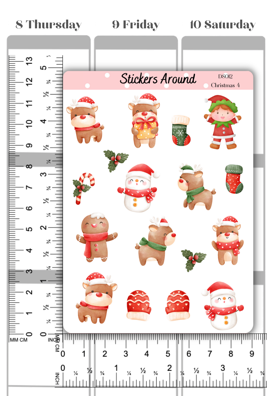 Christmas Decorative Sticker Sheet #4