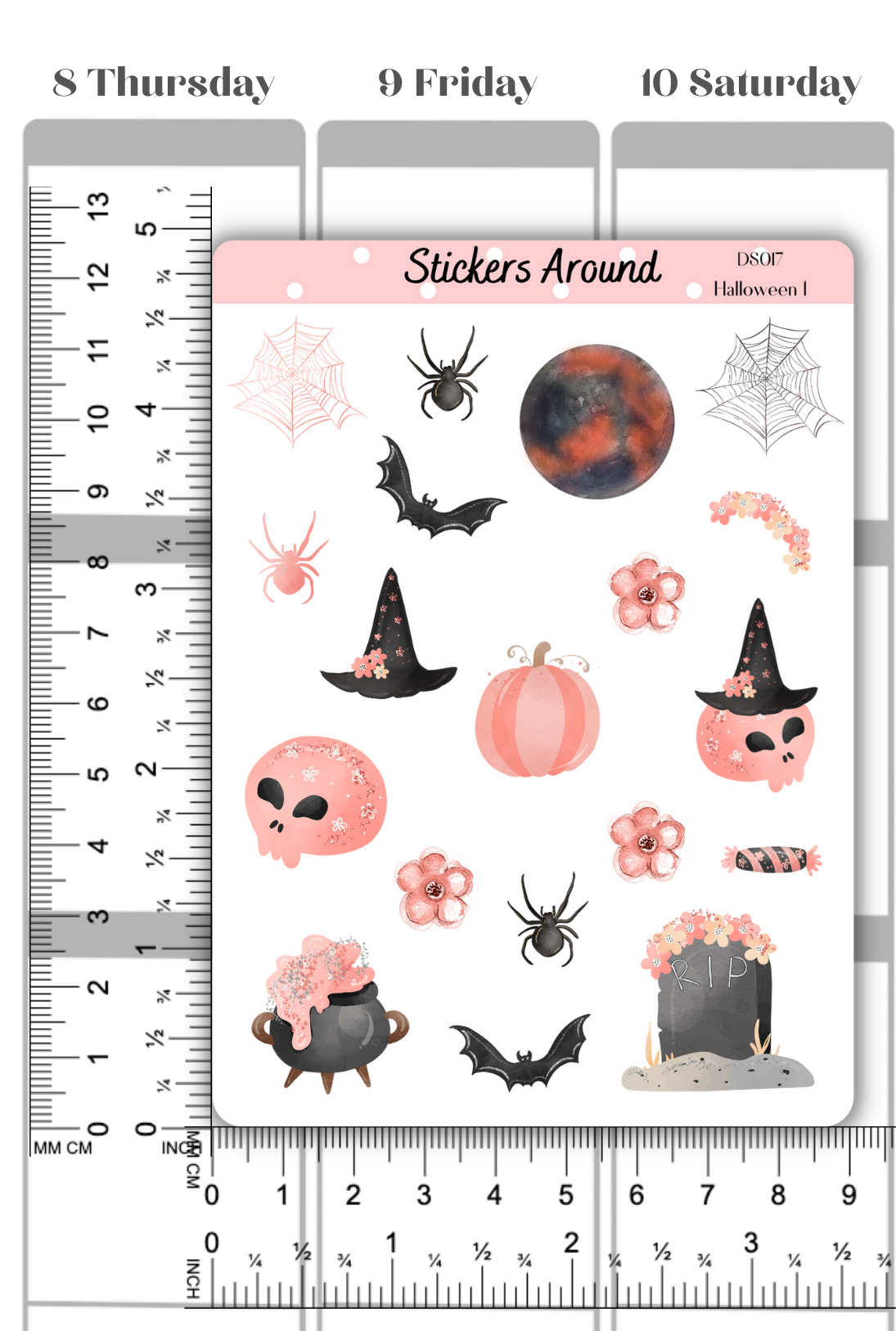 Halloween Decorative Sticker Sheet #1