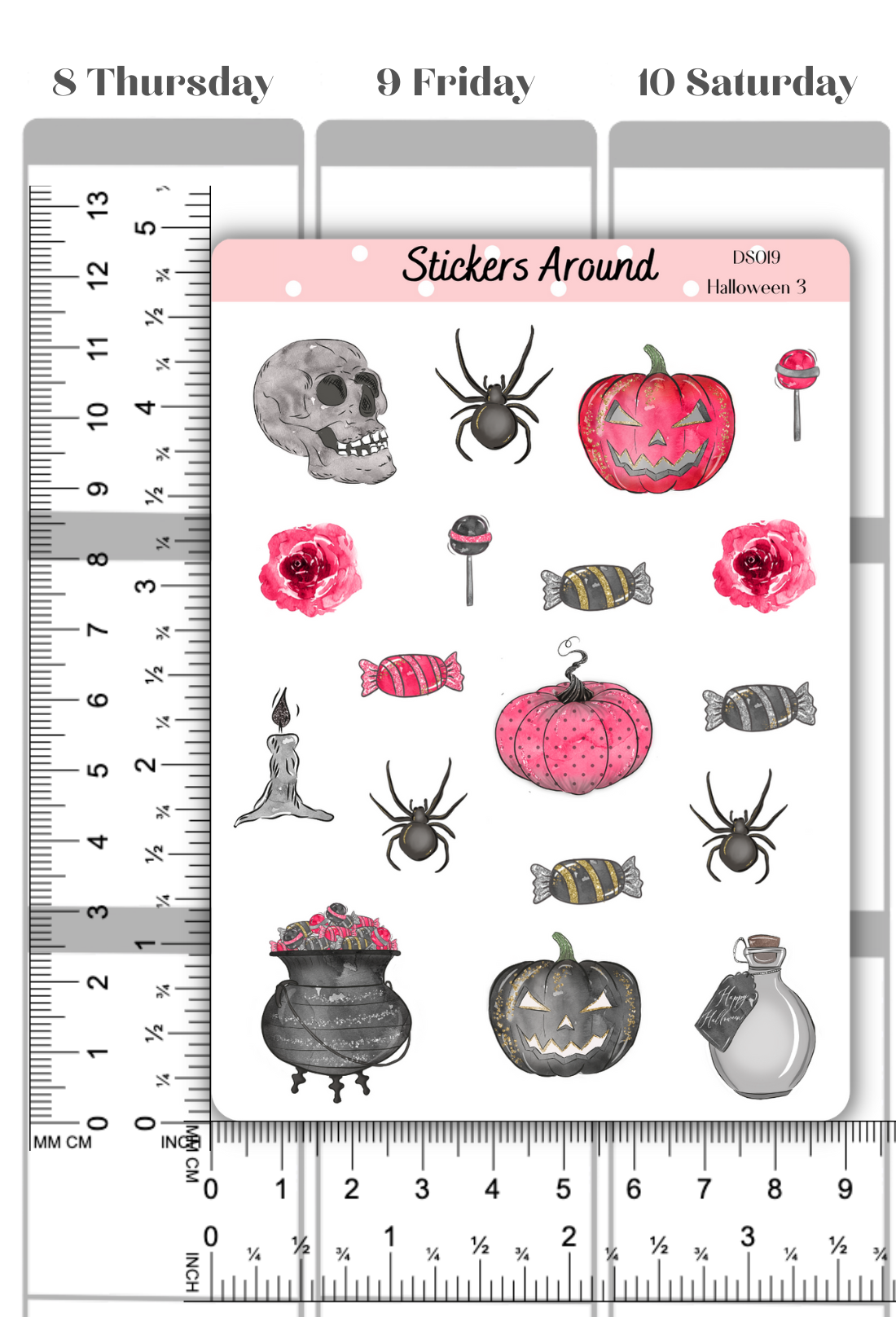 Halloween Decorative Sticker Sheet #3