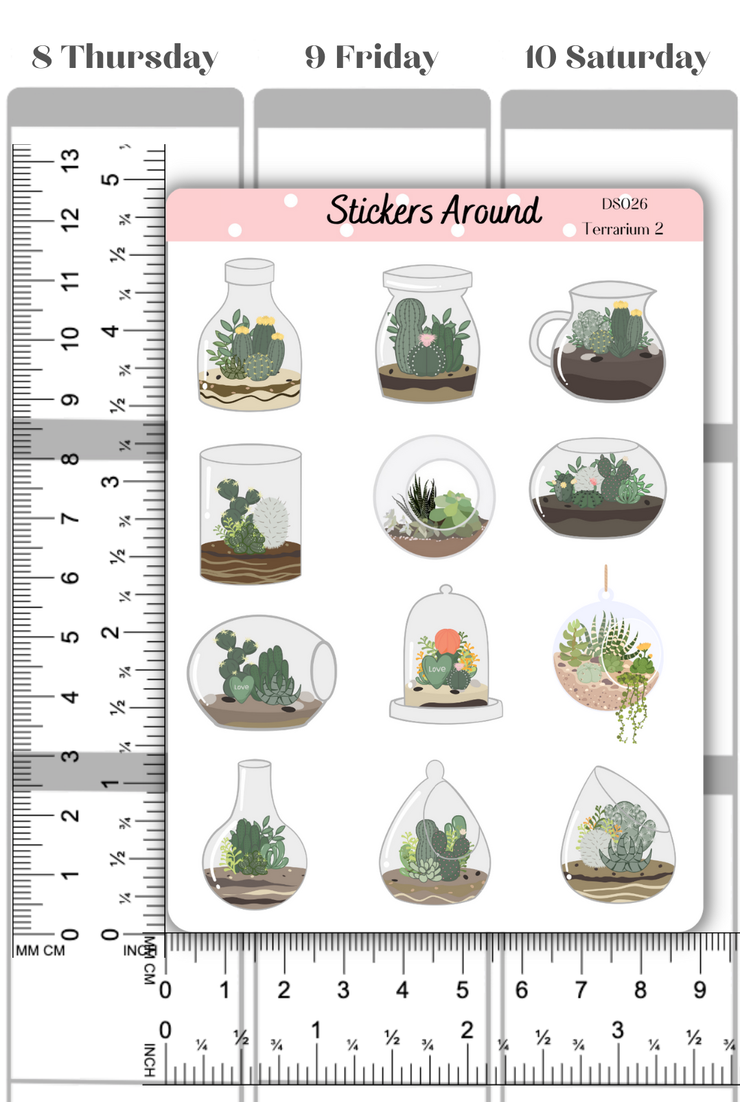 Terrarium Decorative Sticker Sheet #2