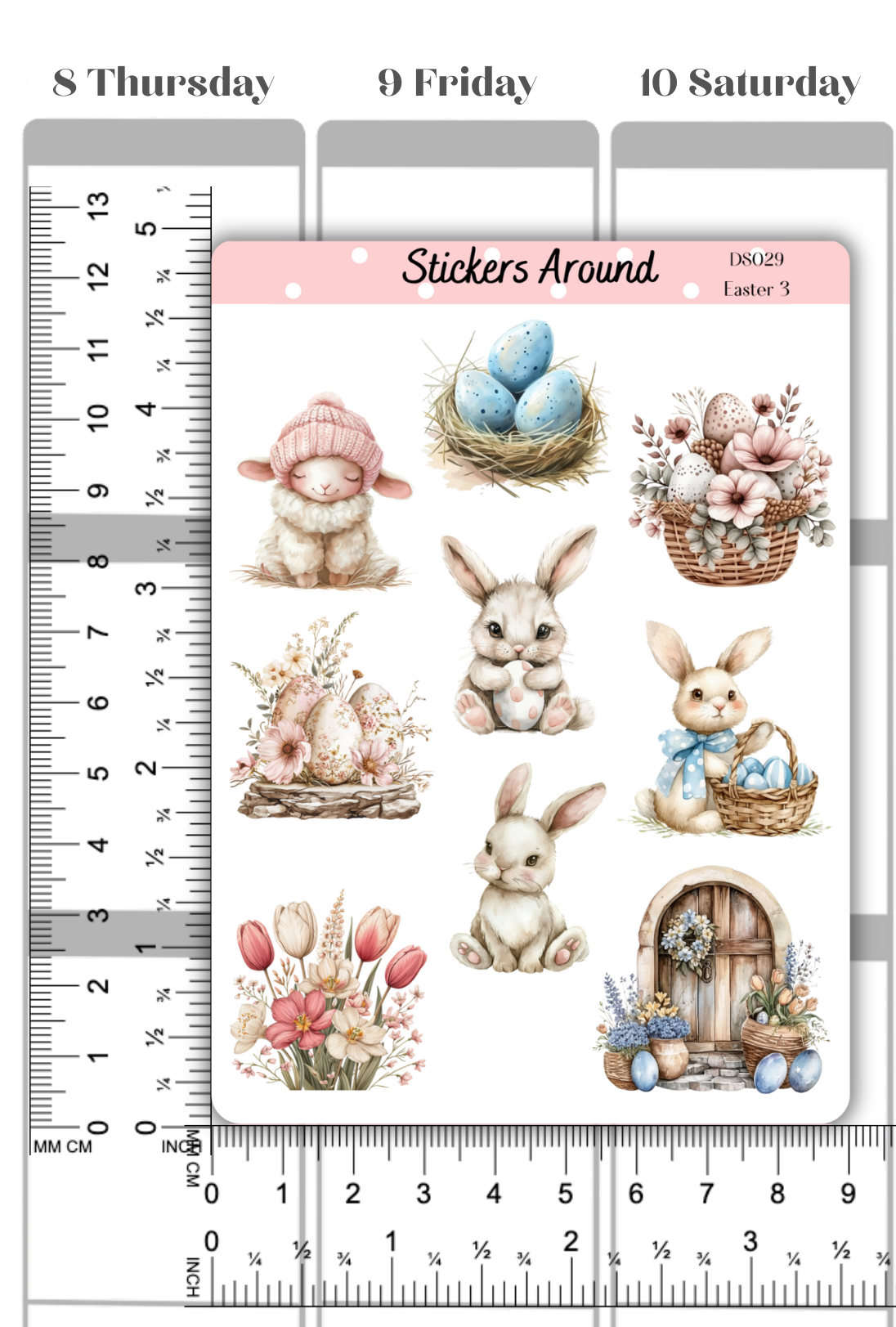 Easter Decorative Sticker Sheet #3