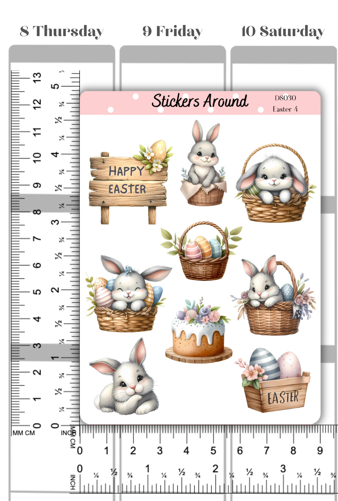 Easter Decorative Sticker Sheet #4