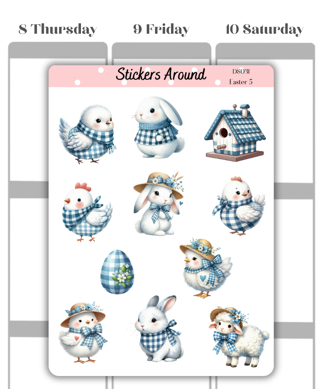 easter deco sheet sticker
