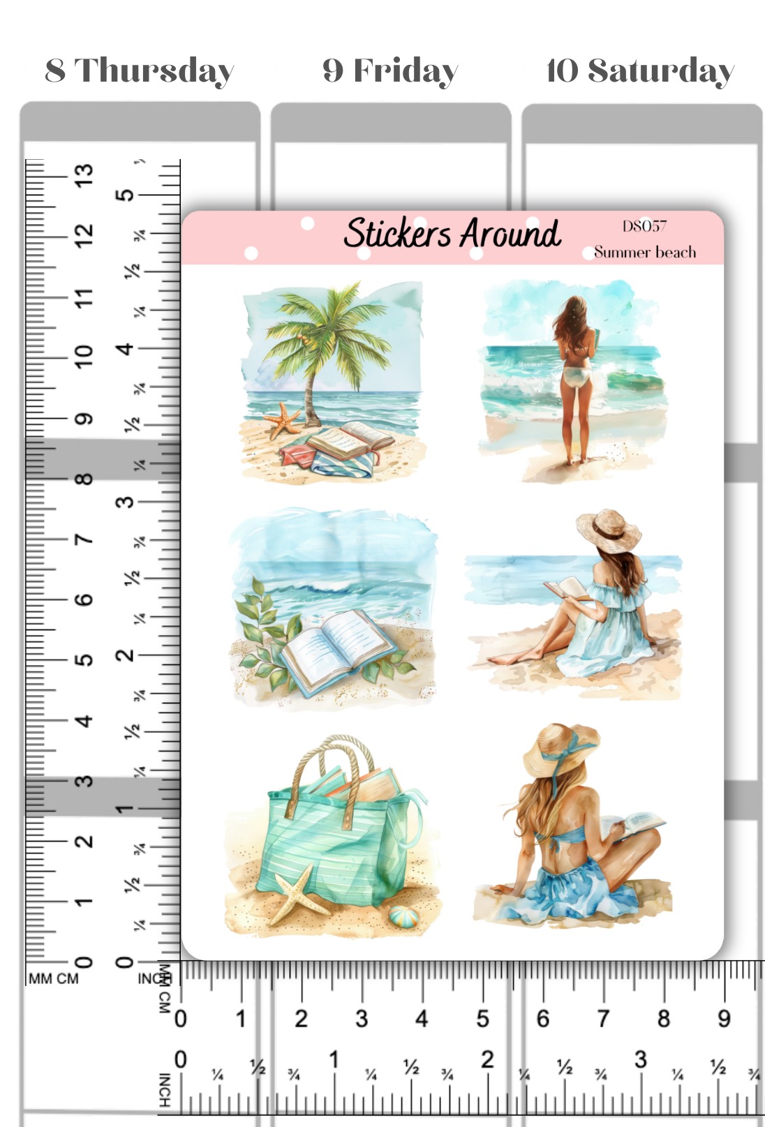 Summer Reading Decorative Sticker Sheet #1