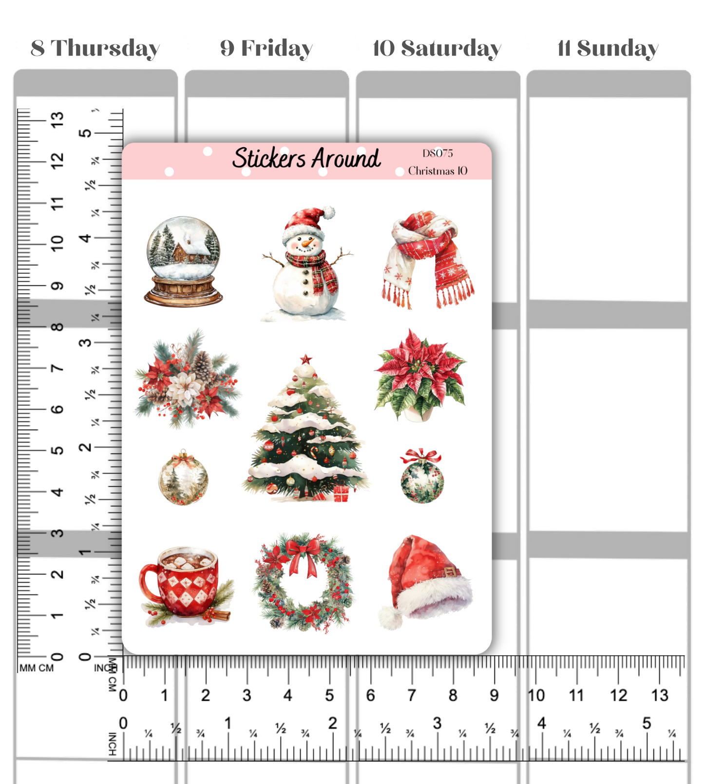 Christmas Decorative Sticker Sheet