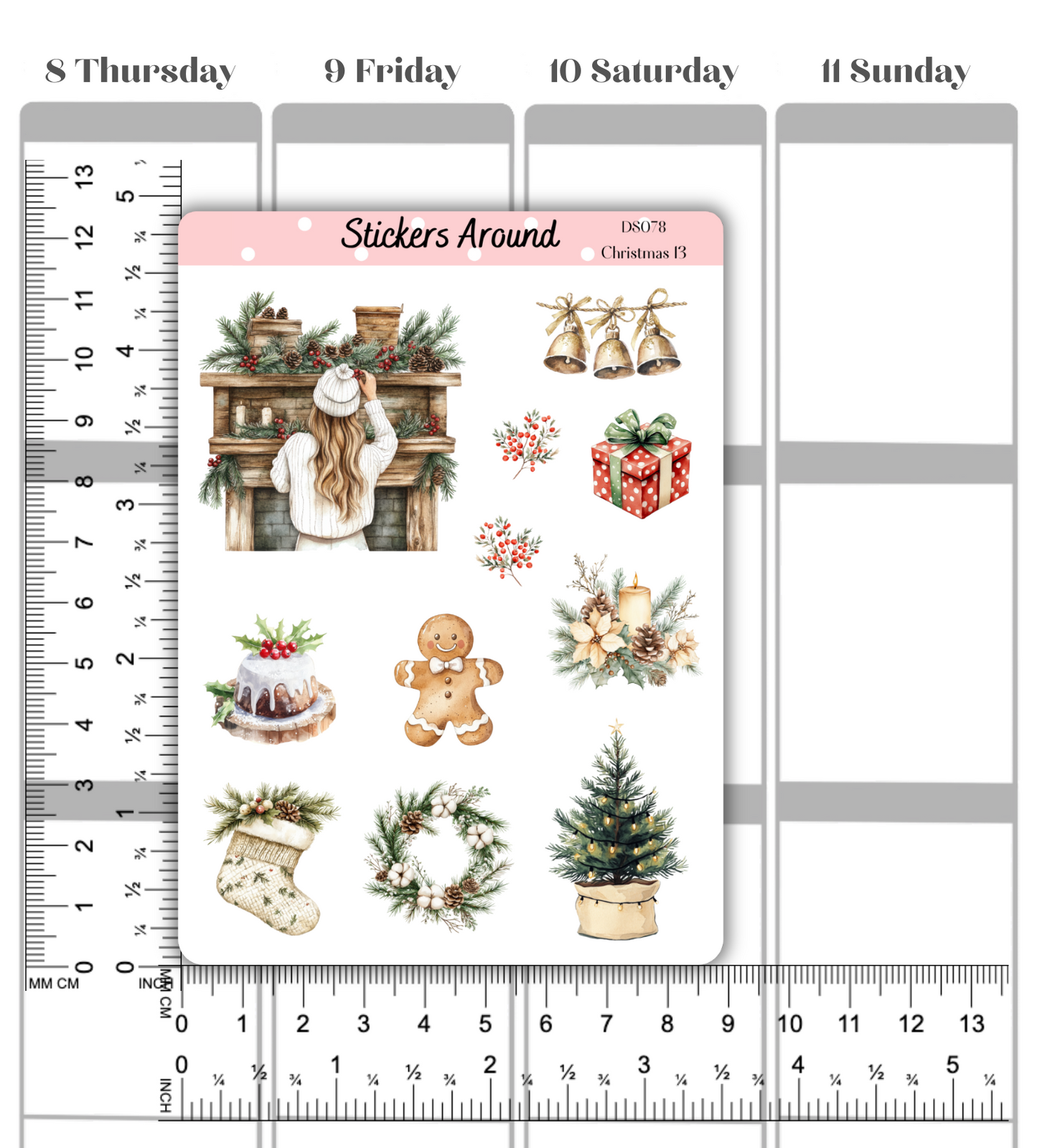 Christmas Decorative Sticker Sheet
