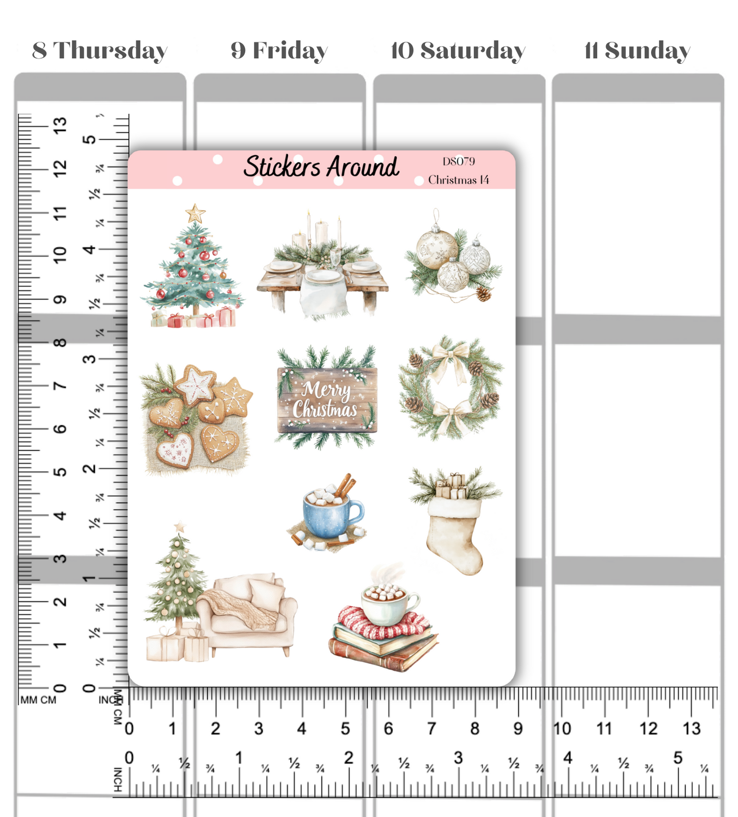Christmas Decorative Sticker Sheet