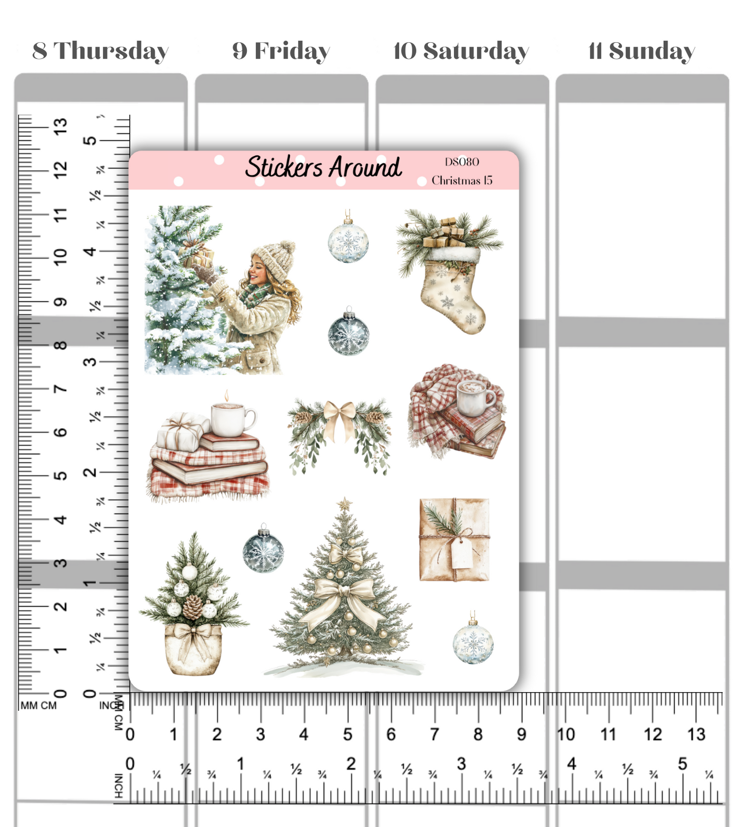Christmas Decorative Sticker Sheet