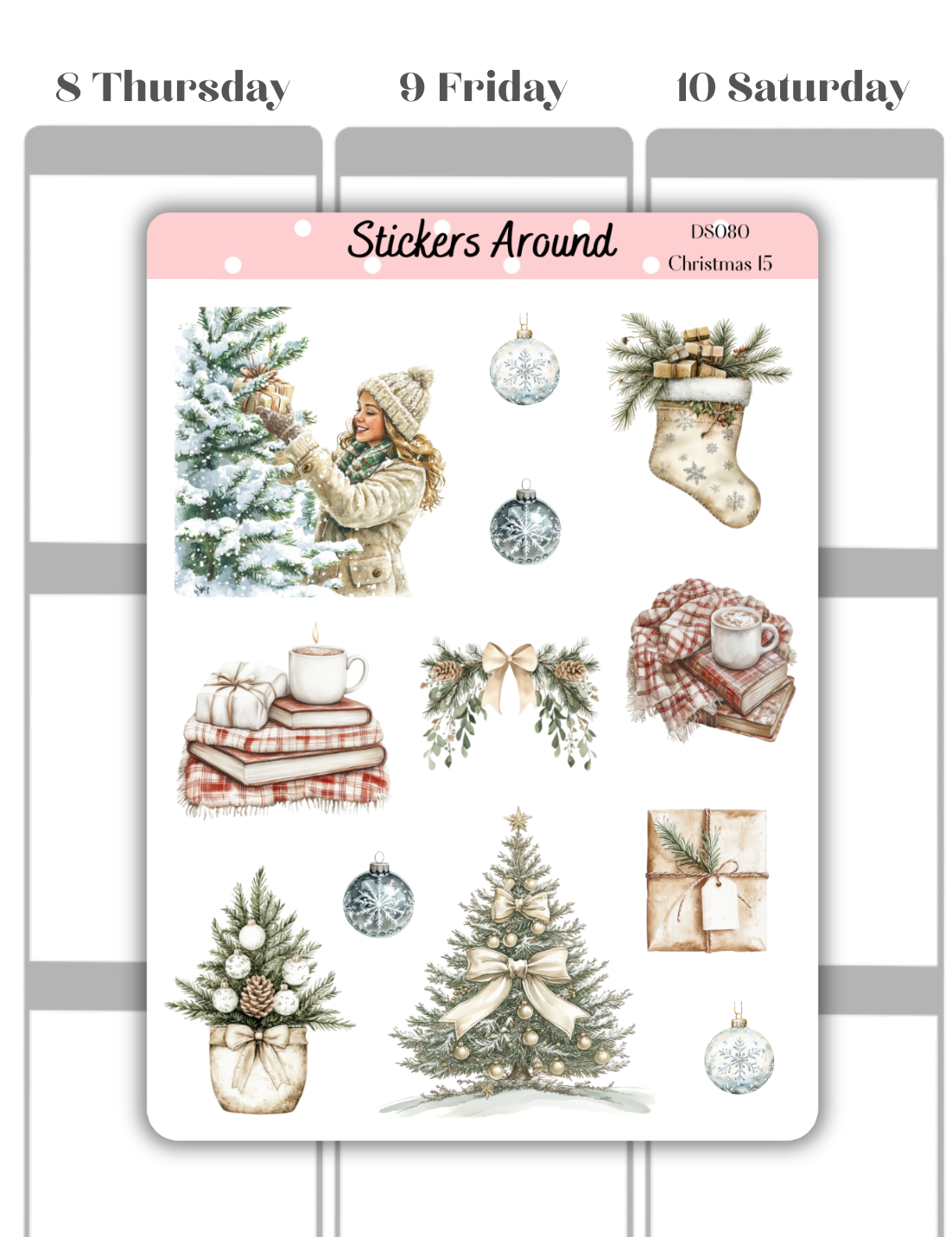 Christmas Decorative Sticker Sheet