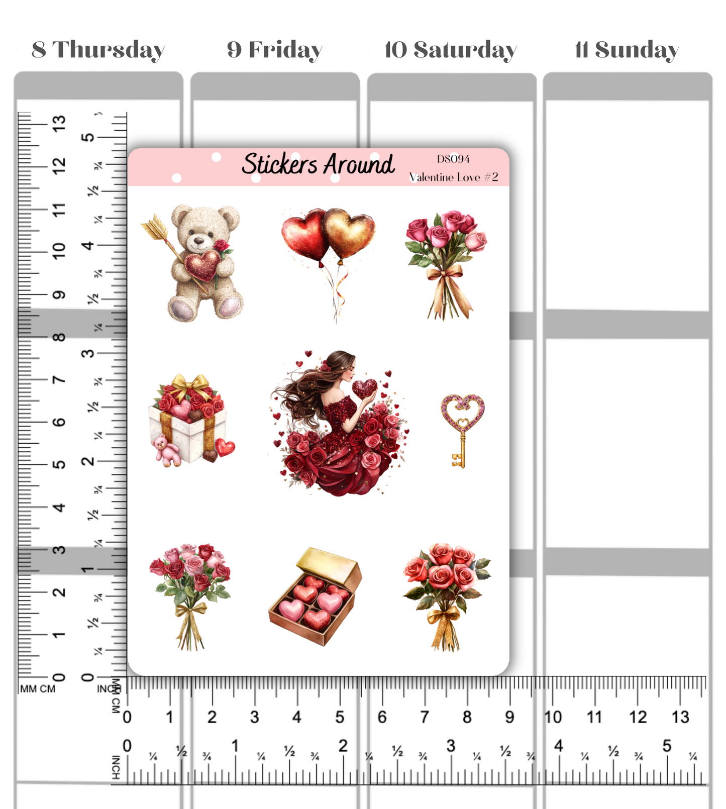 Valentine's Day stickers