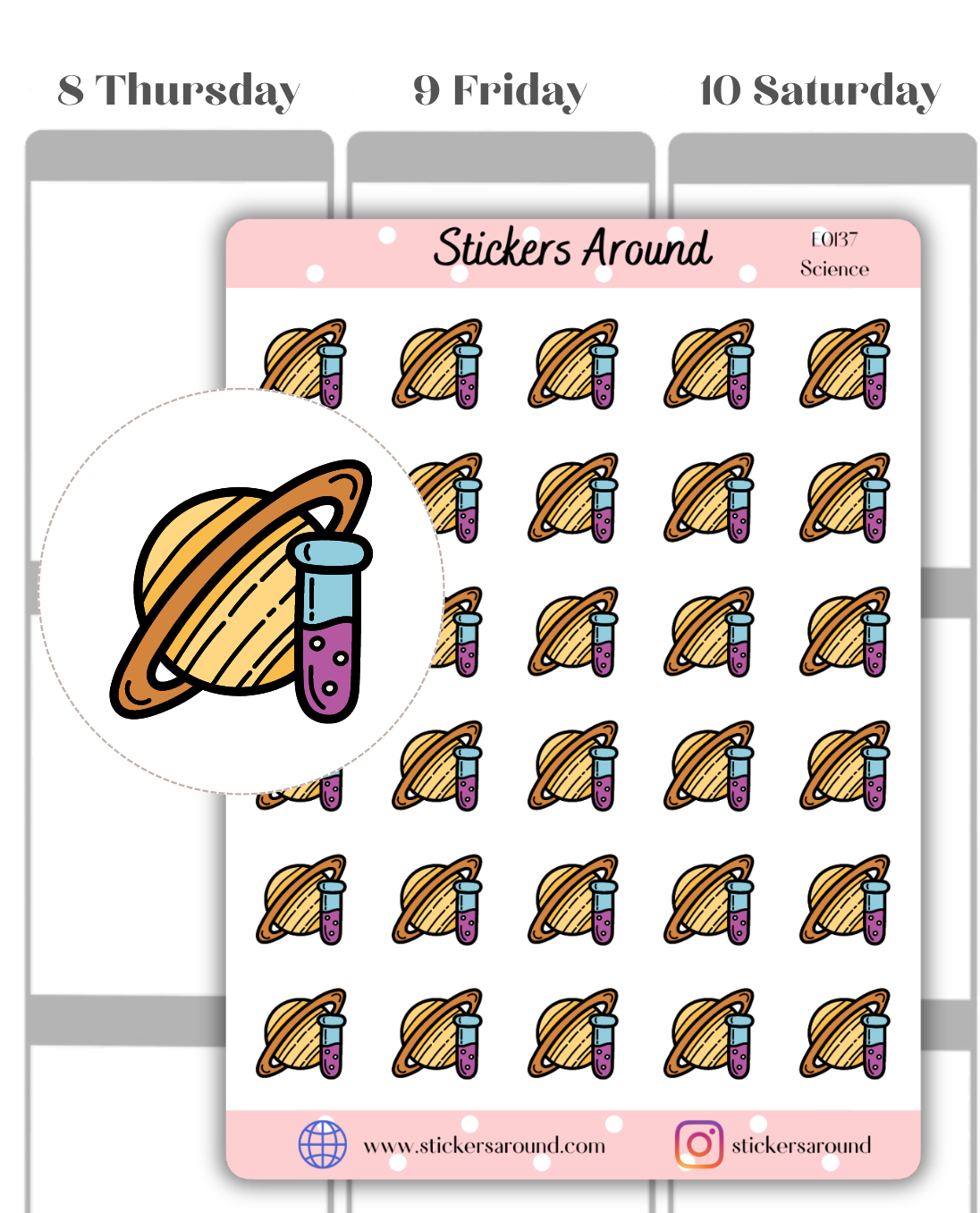Science Icon Planner Sticker