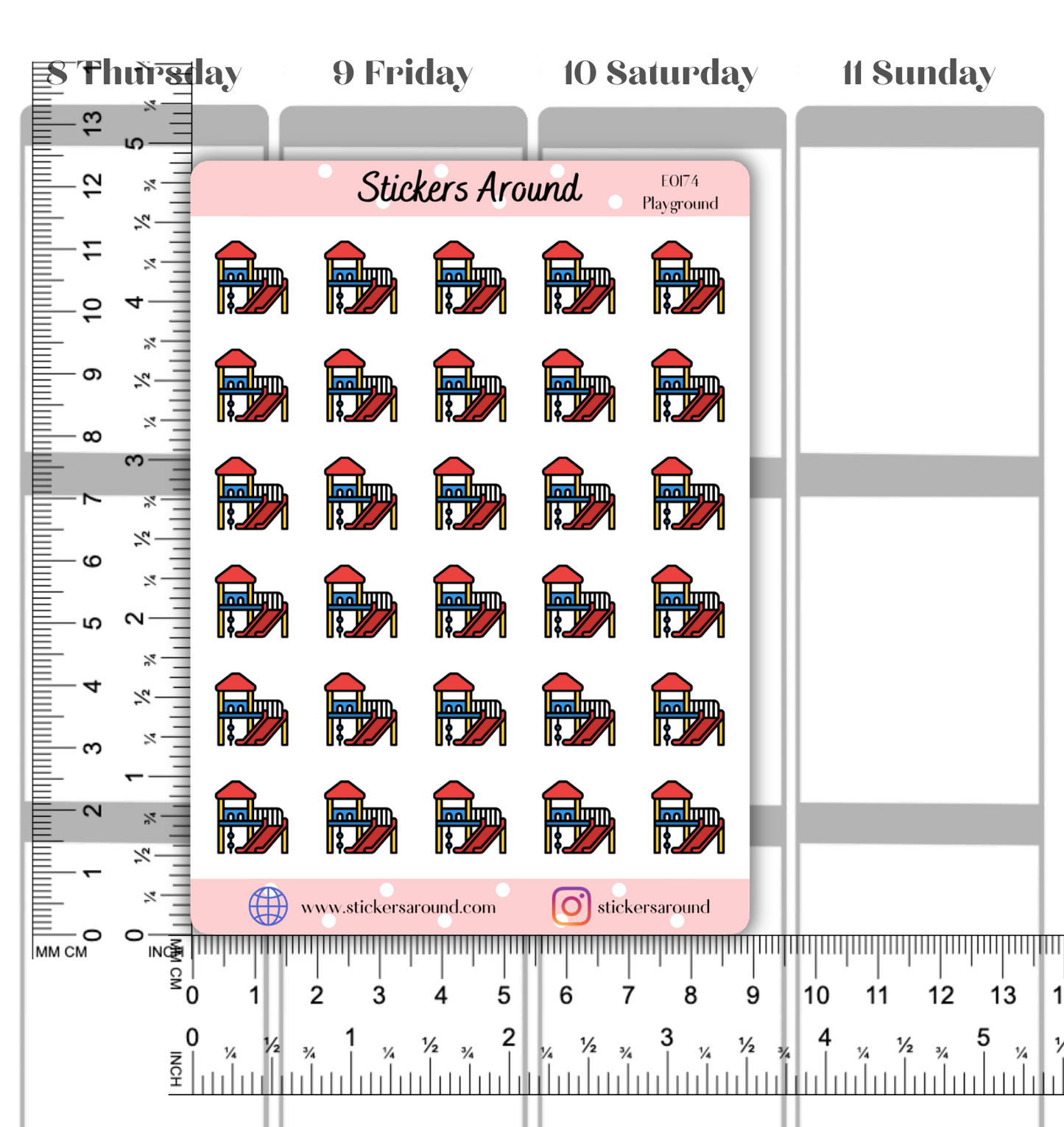 Playground Icon Planner Sticker