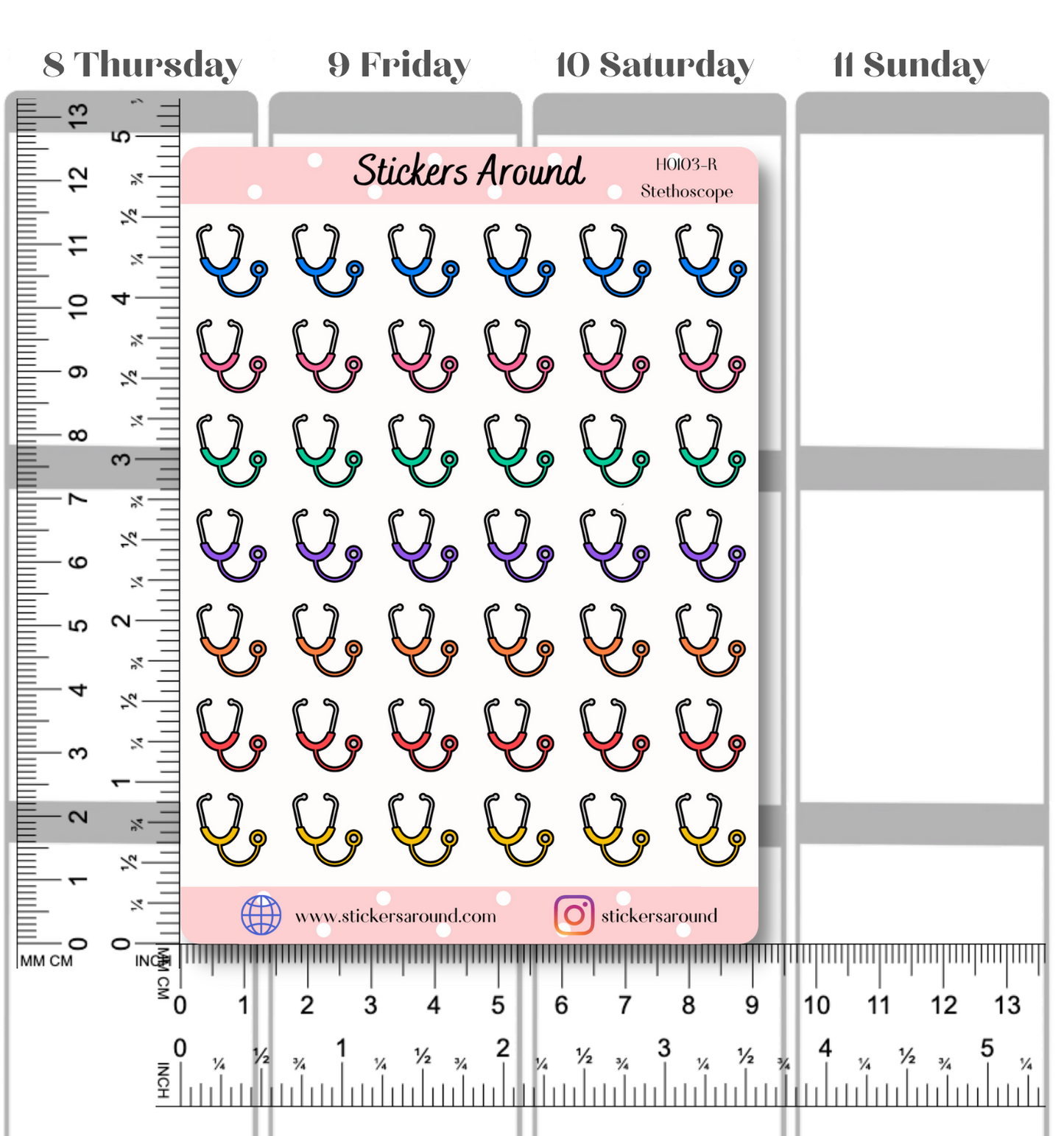 Doctor Stethoscope Icon Planner Sticker