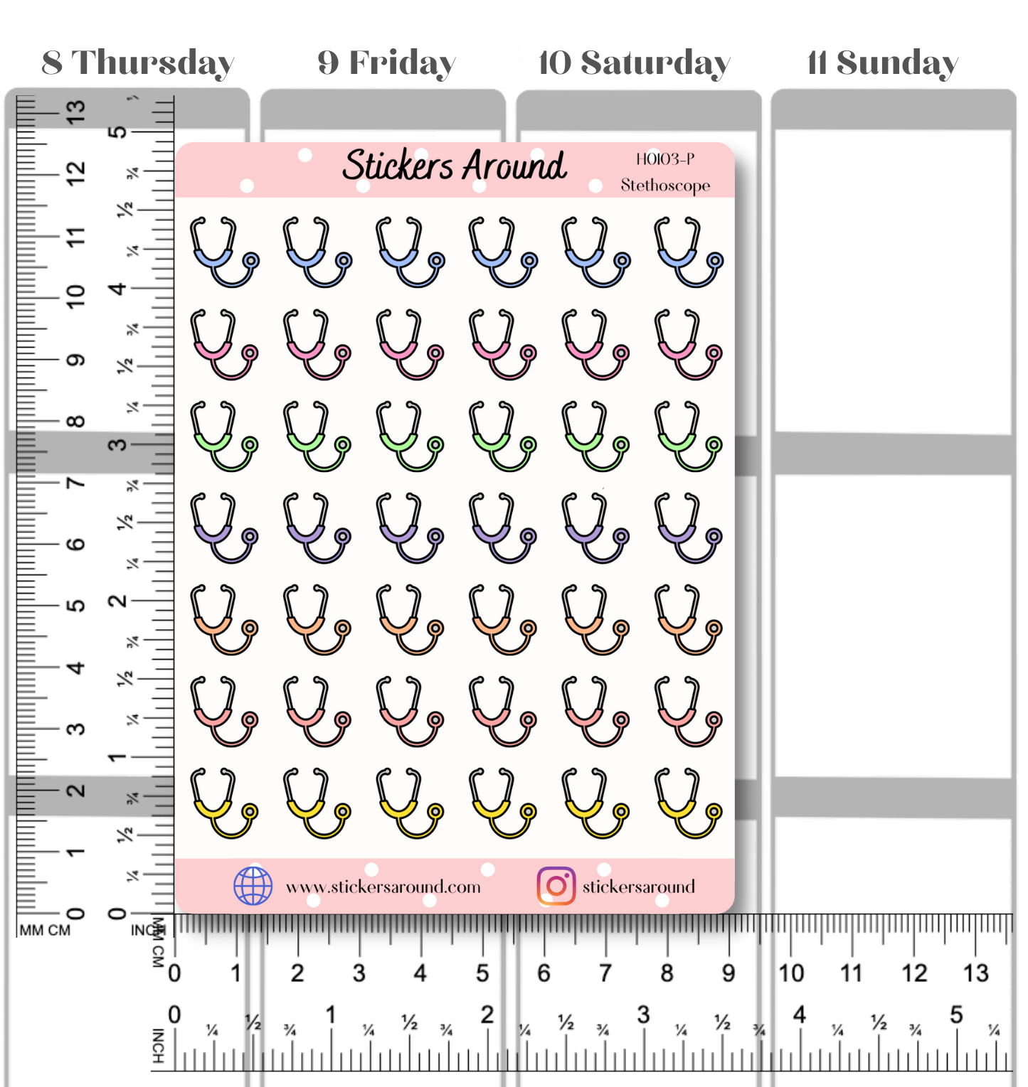 Doctor Stethoscope Icon Planner Sticker