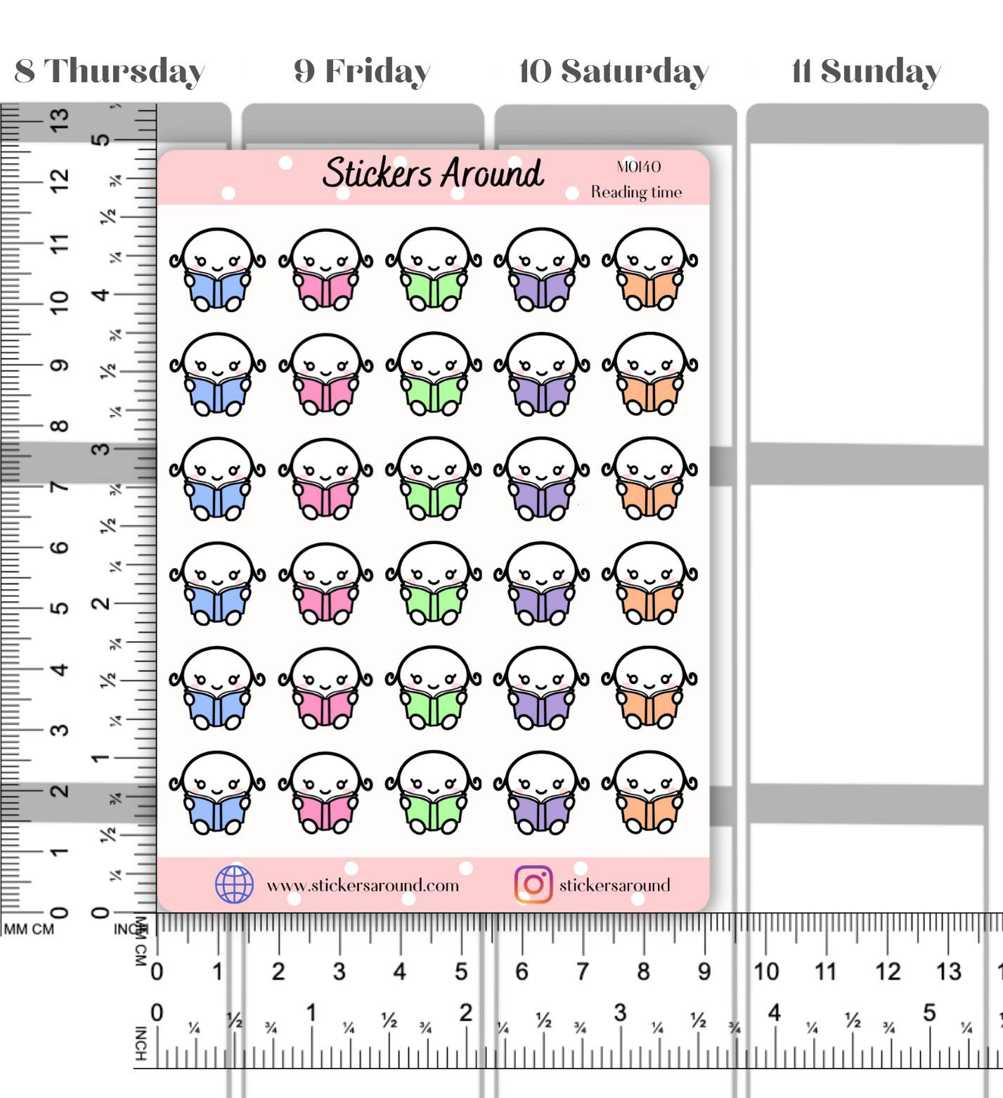 Reading Planner Sticker