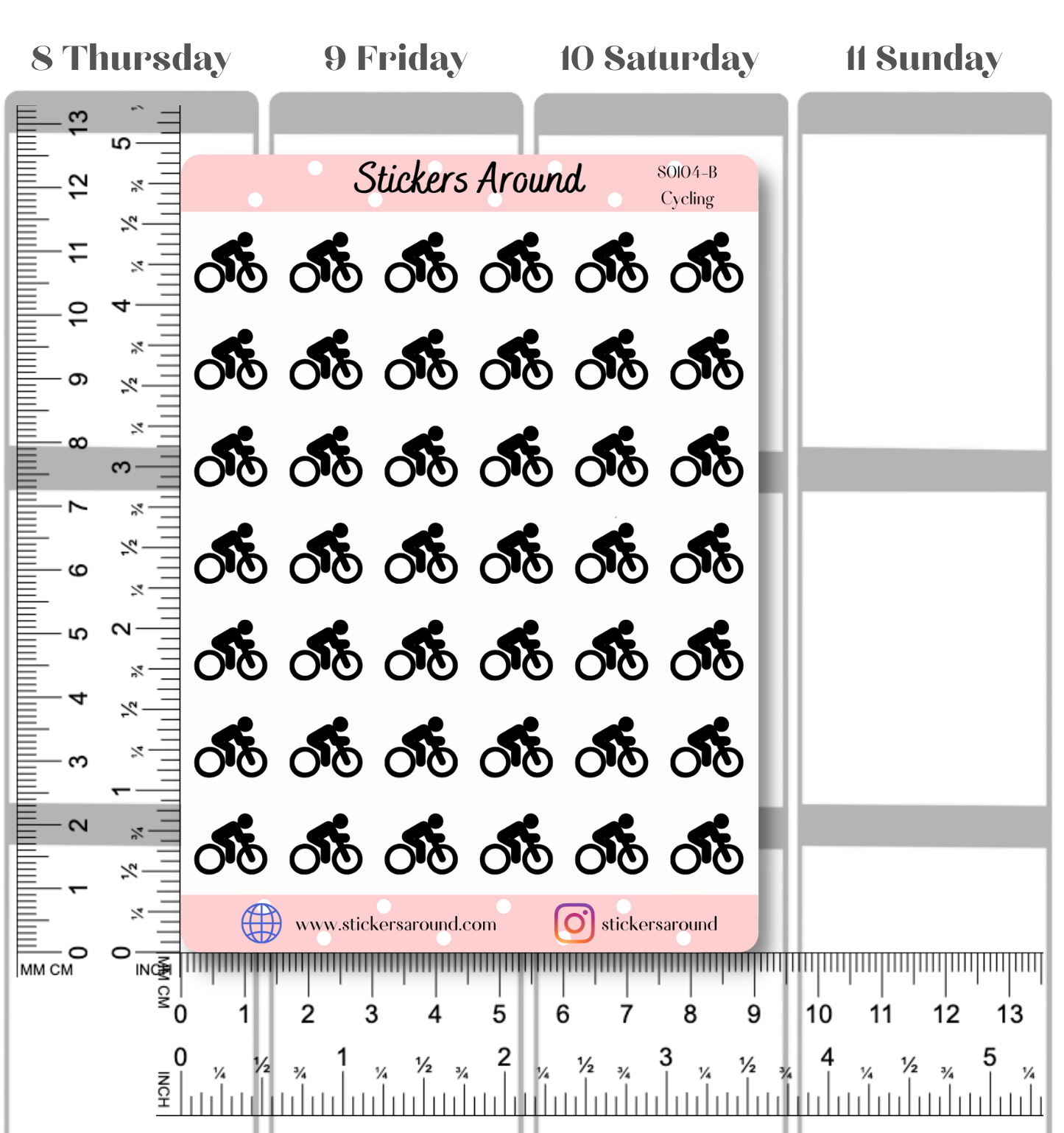 Cycling Planner Stickers