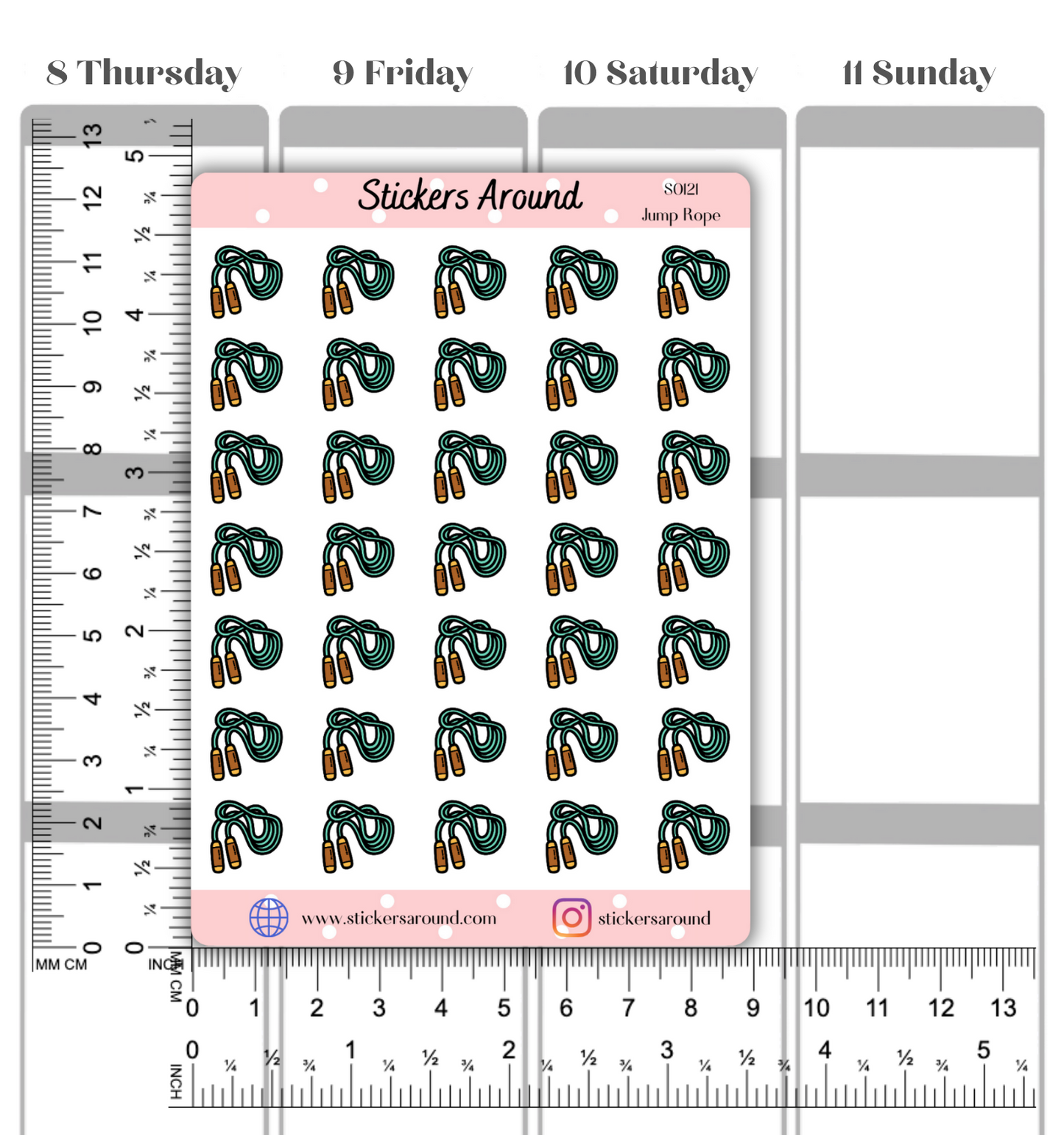 Jump Rope Icon Planner Sticker
