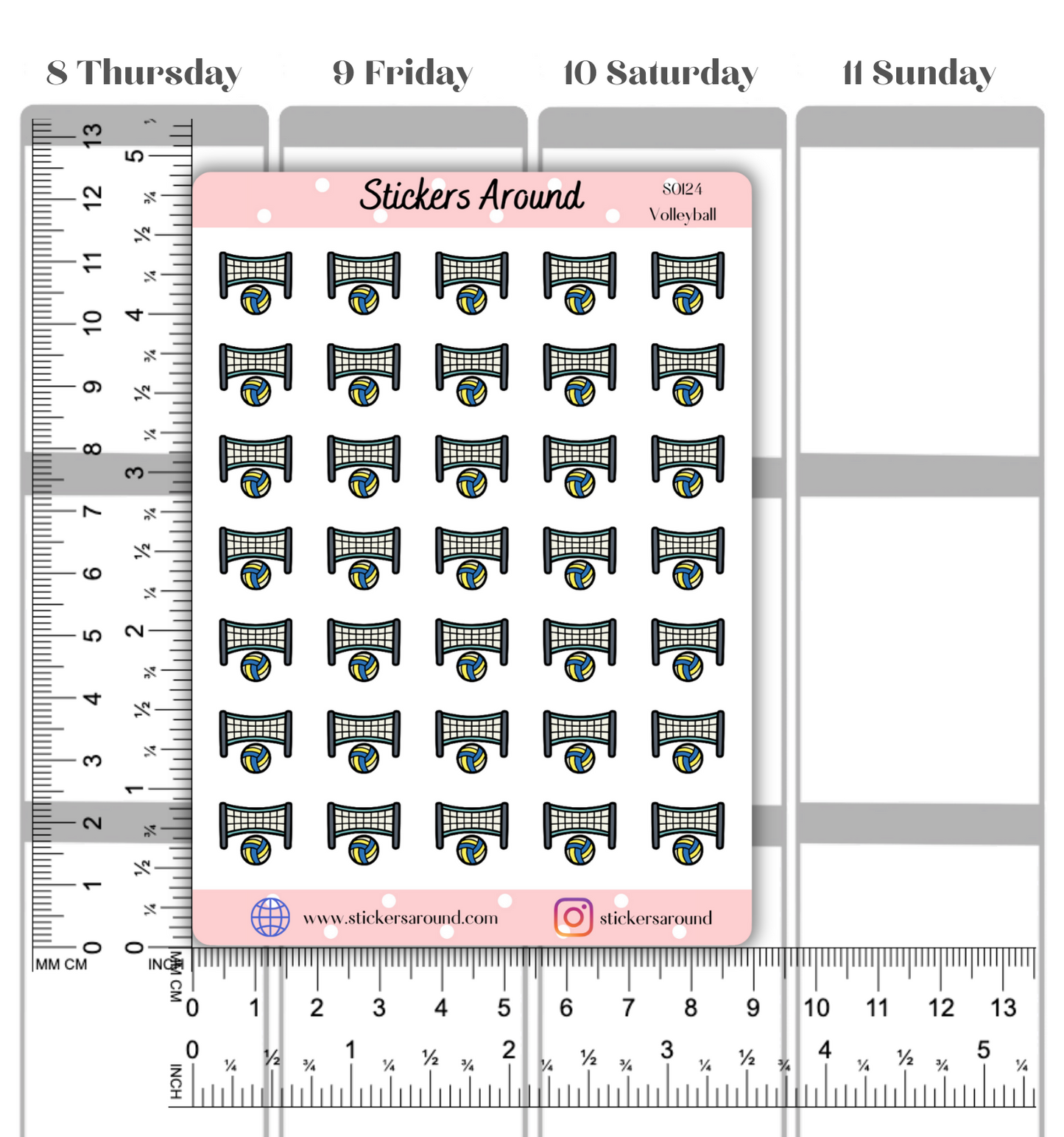Volleyball Icon Planner Sticker