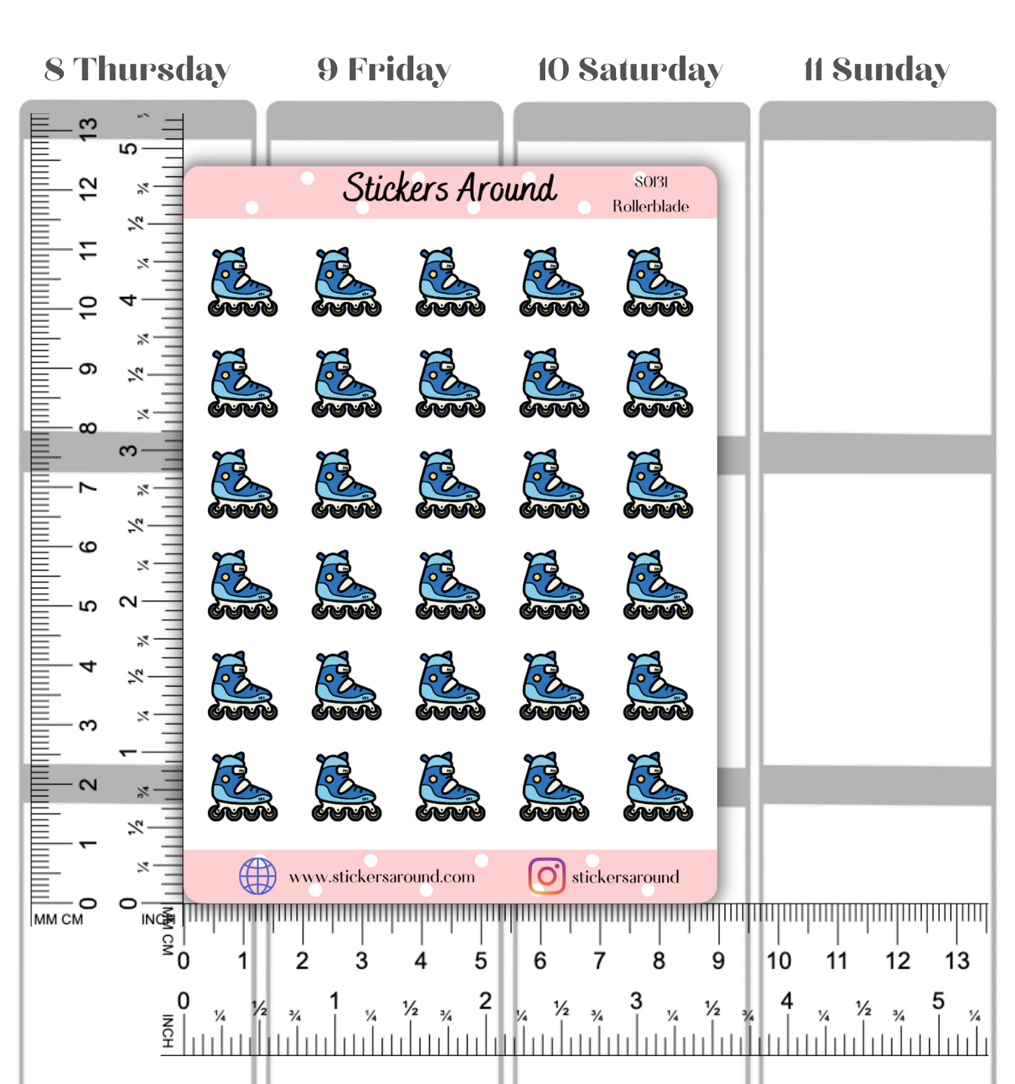 Rollerblade Icon Planner Sticker