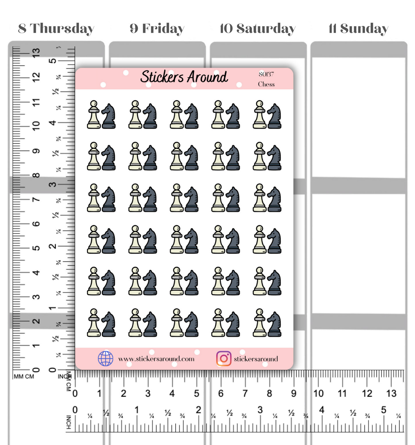 Chess Icon Planner Sticker