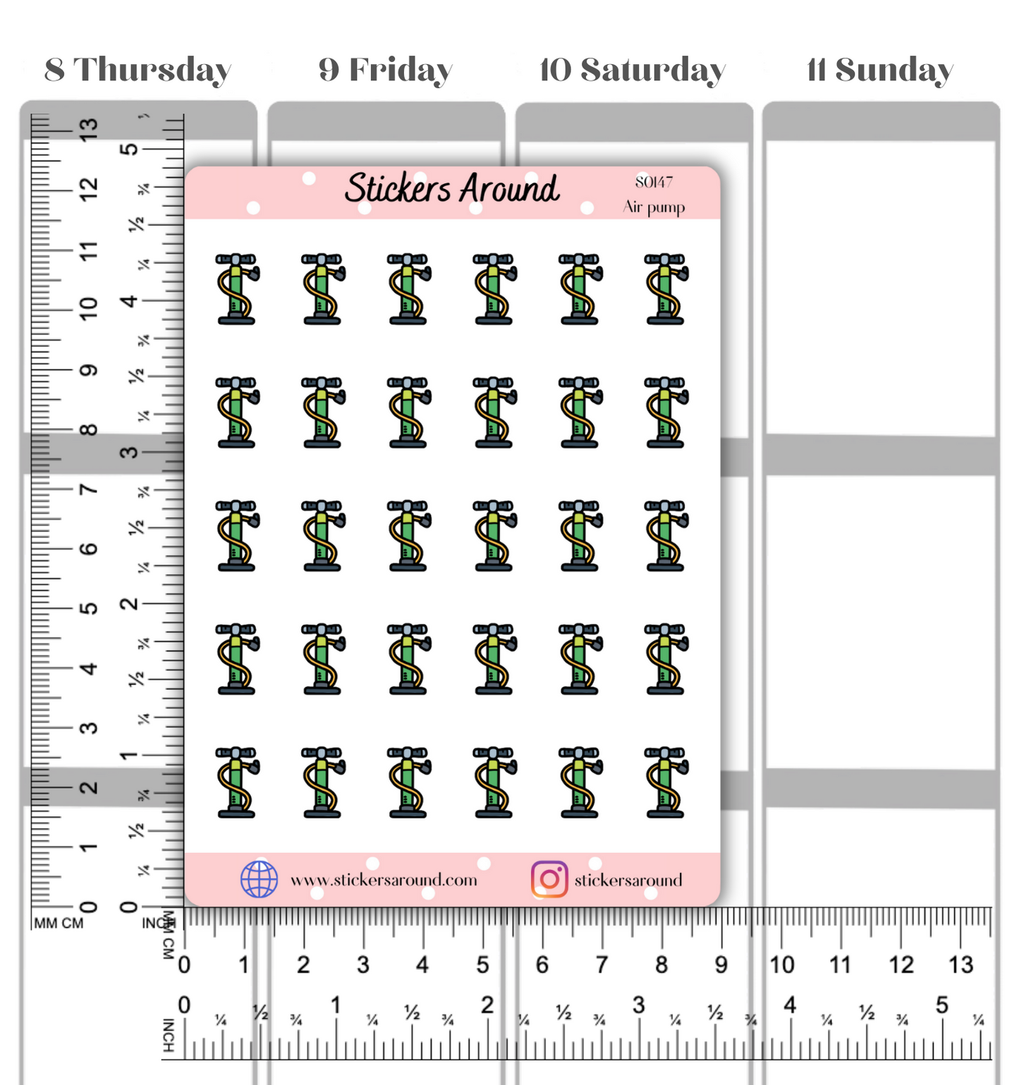 Air Pump Icon Planner Sticker