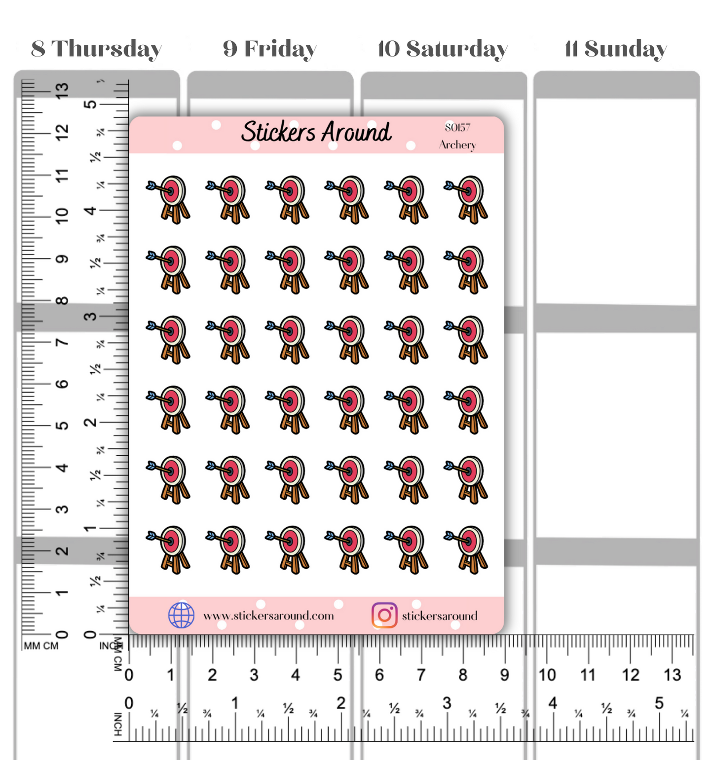 Archery Icon Planner Sticker