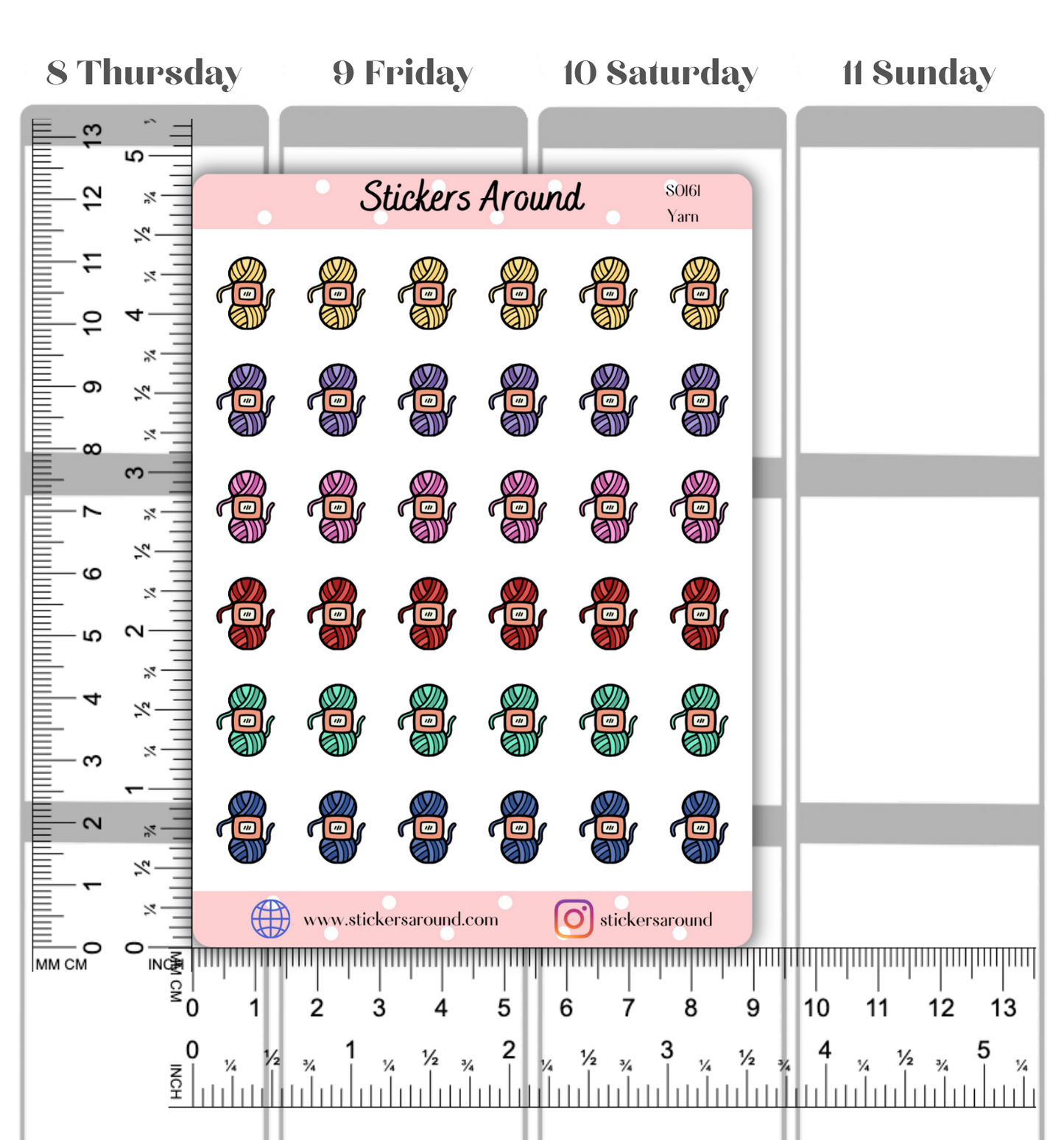 Yarn Icon Planner Sticker