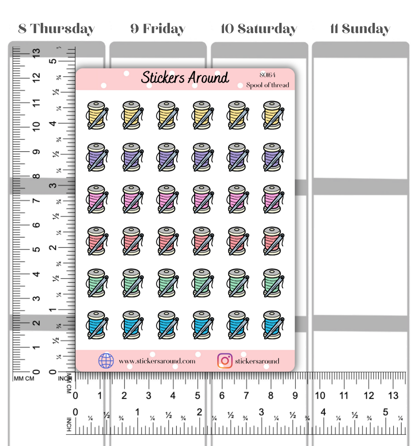 Spool of Thread Icon Planner Sticker
