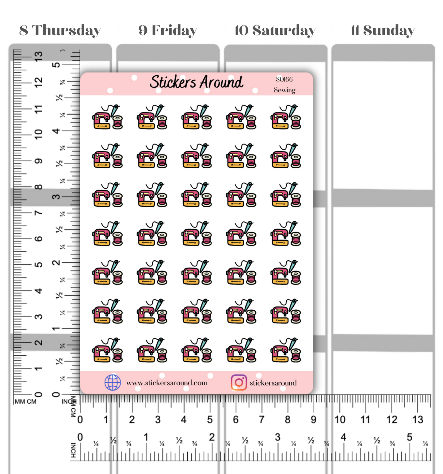 Sewing Icon Planner Sticker