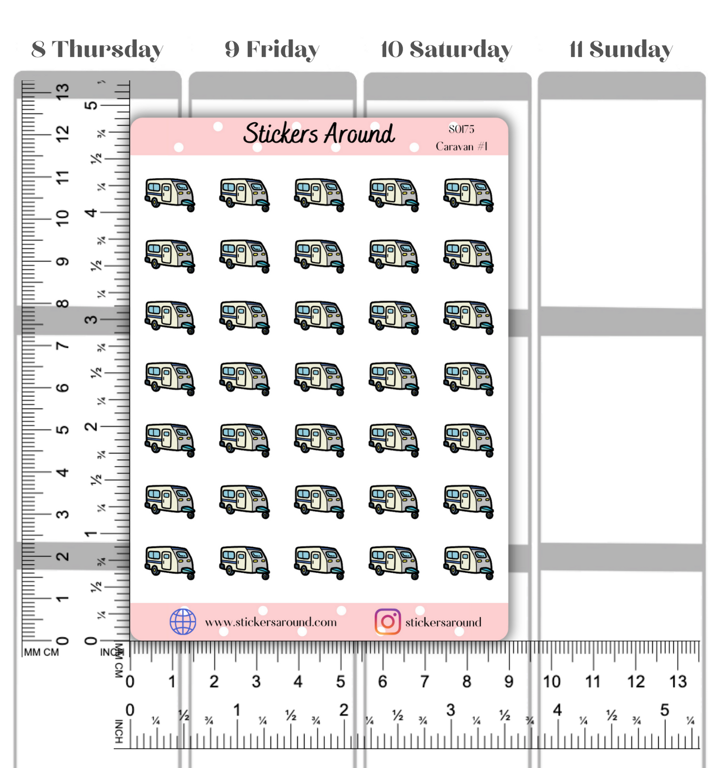 Caravan Icon Planner Sticker #1
