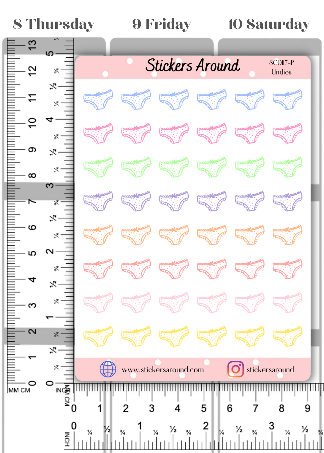 Panties Icon Planner Sticker