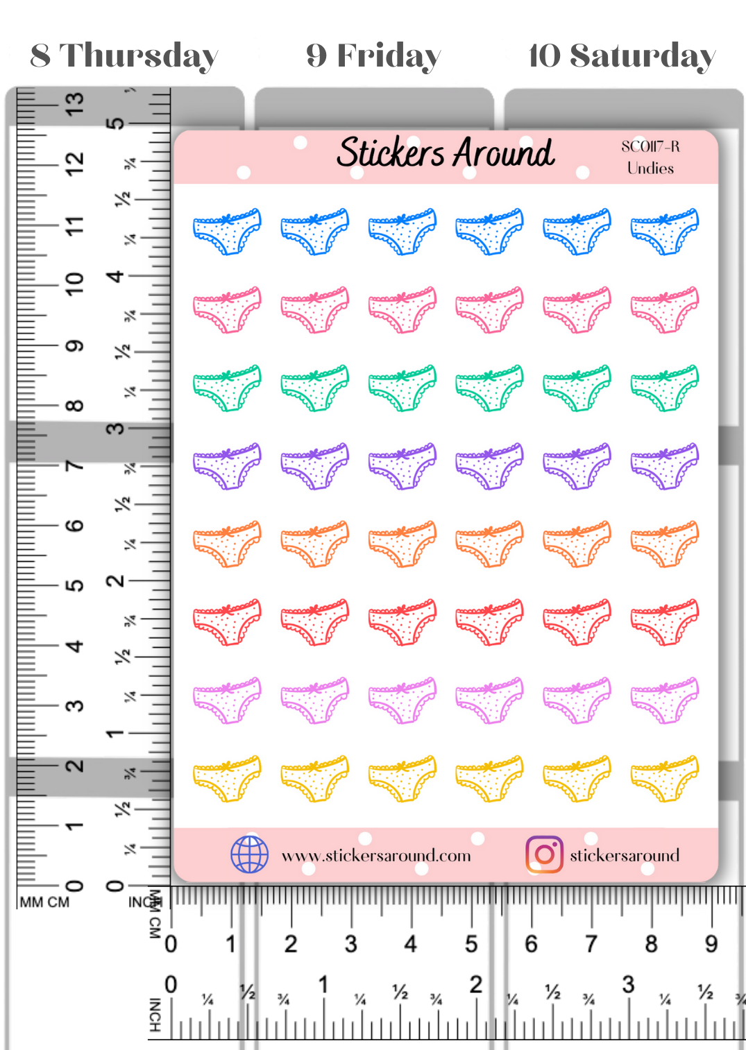 Panties Icon Planner Sticker